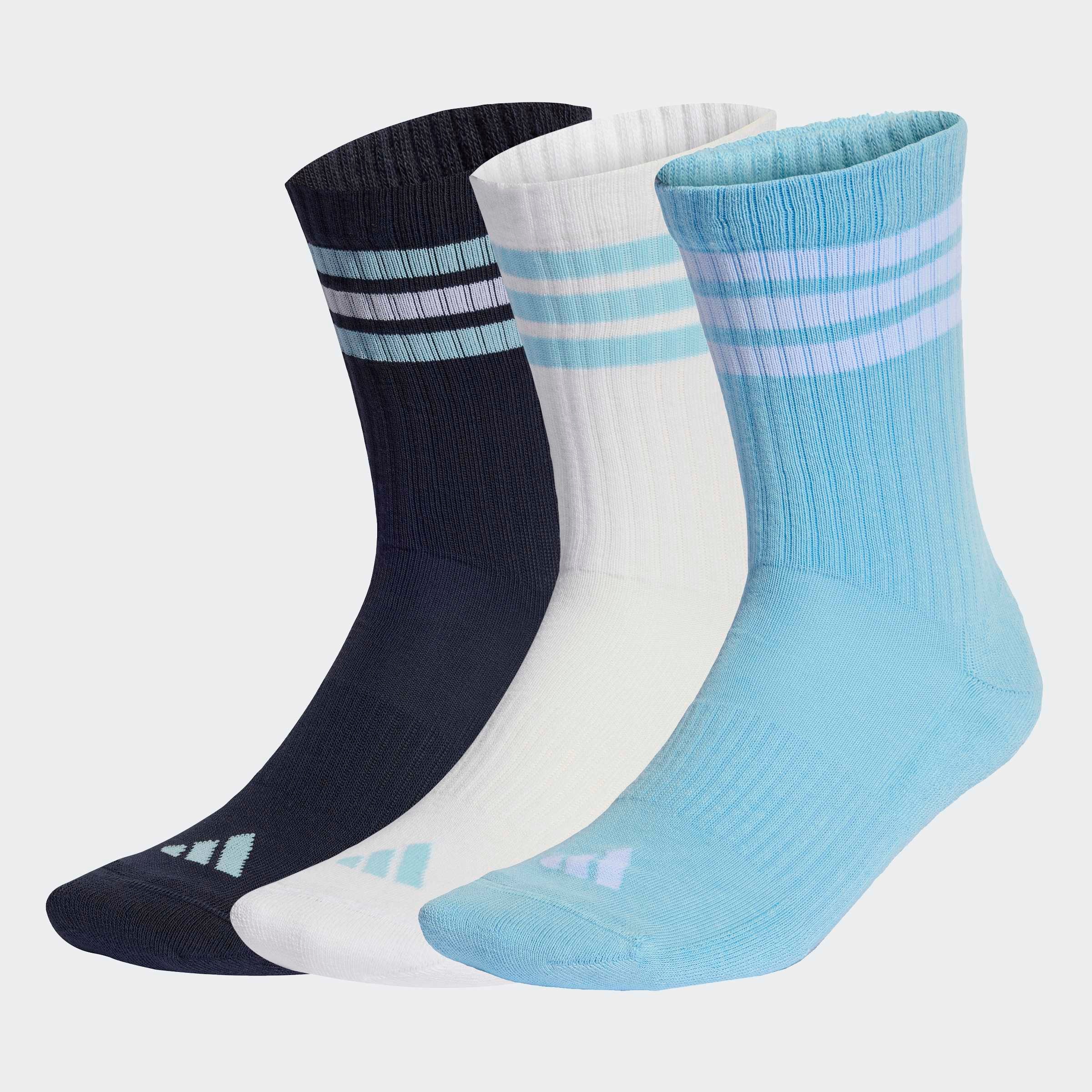 adidas Performance "3-STREIFEN, KNÖCHELLANG, MIT POLSTERUNG, 3ER-PACK" 3 Paar tlg. für sportive Aktivitäten und Fitness, 3er-Pack, neutraler Schnitt