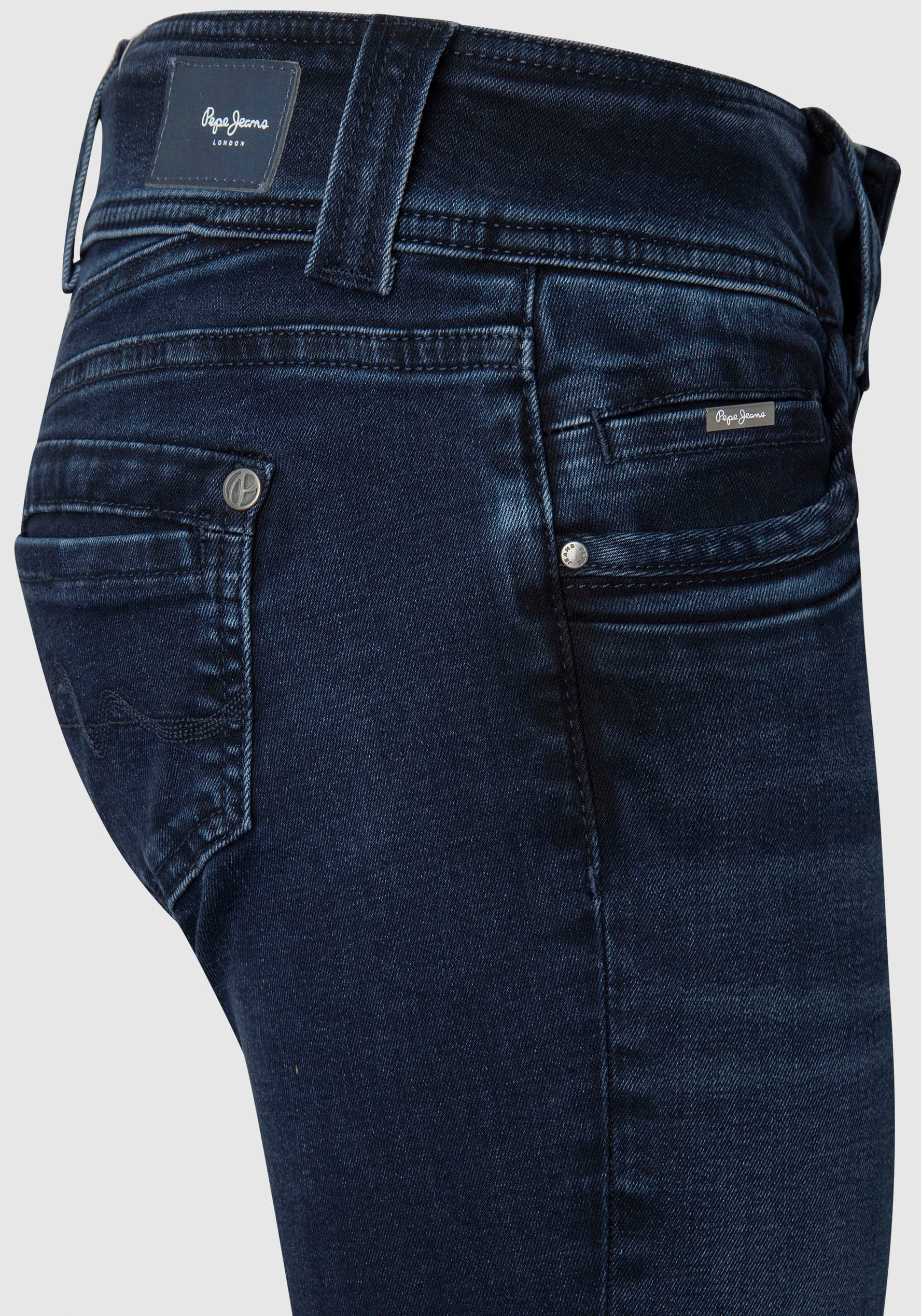 Pepe Jeans BAUR Qualtät für geradem Doppel-Knopf-Bund mit | Straight-Jeans schöner »GEN«, kaufen in und Bein