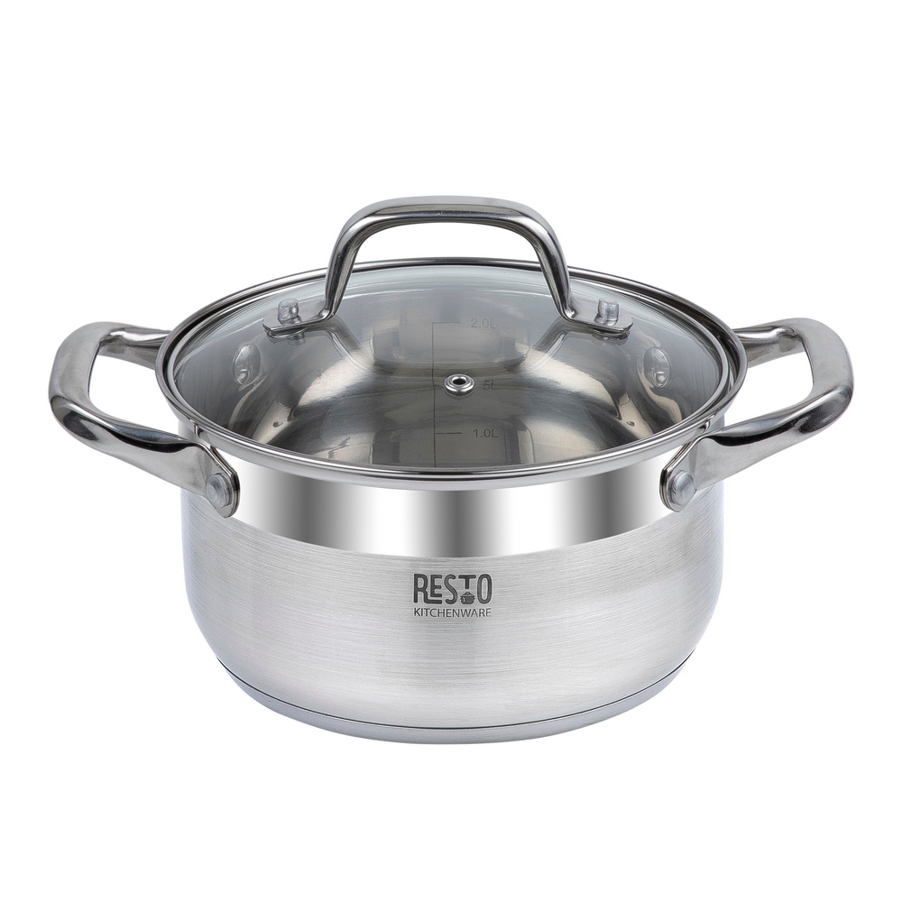 RESTO Kitchenware Kochtopf "Libra, Topf energiesparend und spülmaschinenfest" 1 tlg. Edelstahl 18/10