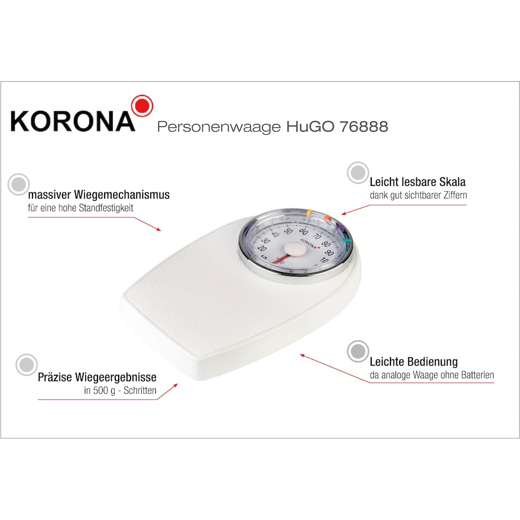 KORONA Personenwaage »76888 Hugo«