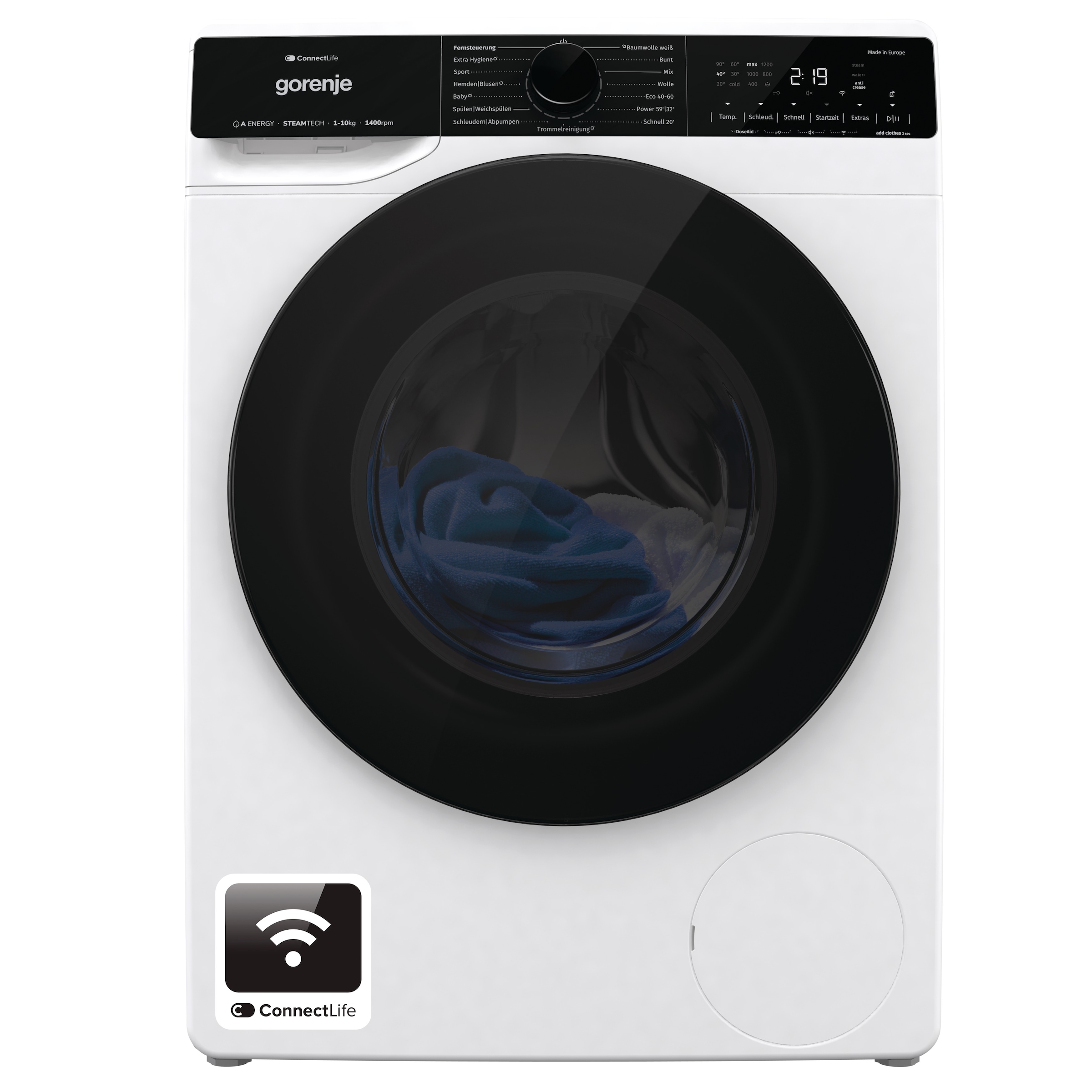 GORENJE Waschmaschine »WPNA14A2TS«, 10 kg, 1400 U/min, Energieklasse A-30%