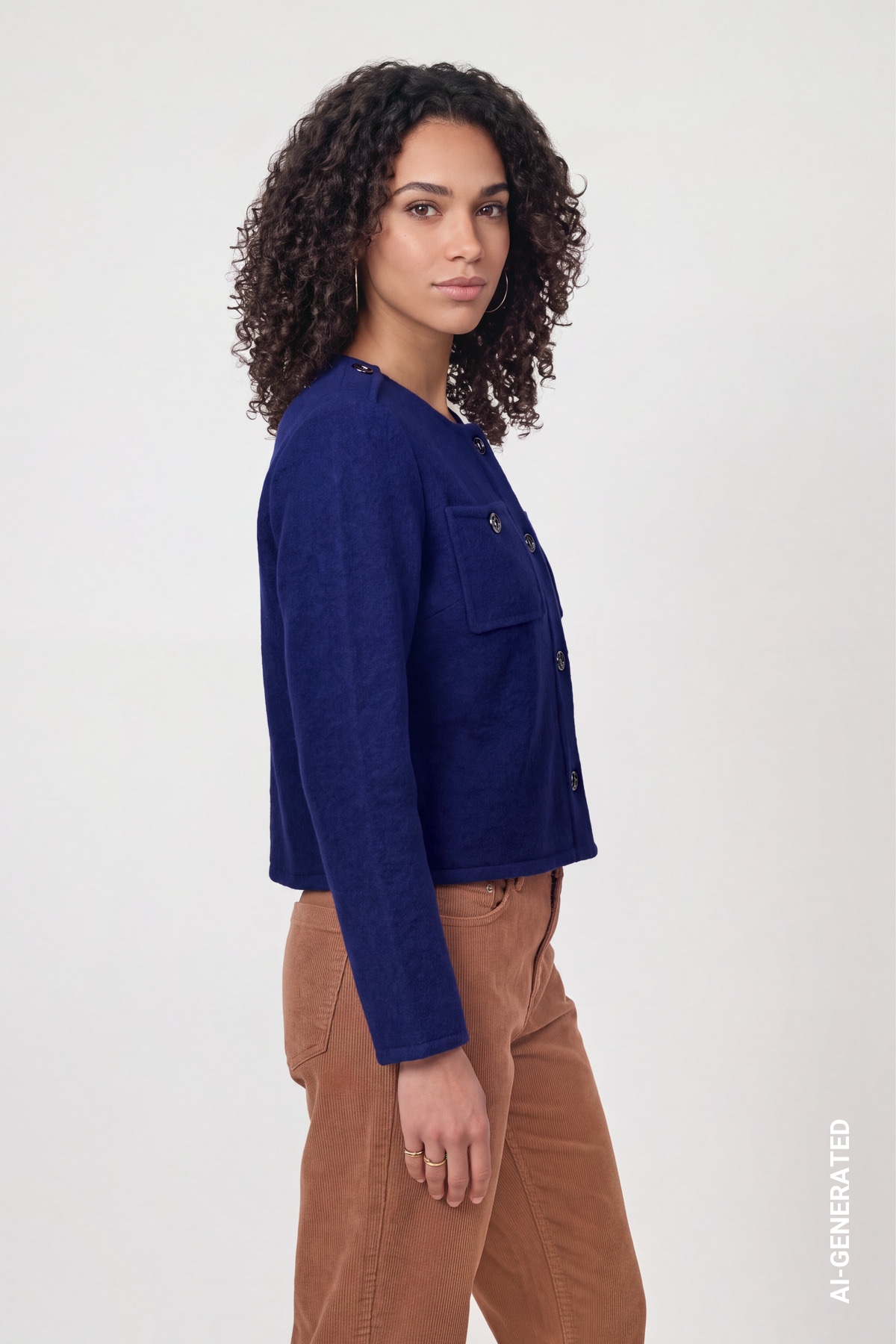 Monari Strickjacke mit Wolle, Schulterklappen, Brusttaschen mit Knöpfen, Regular Fit