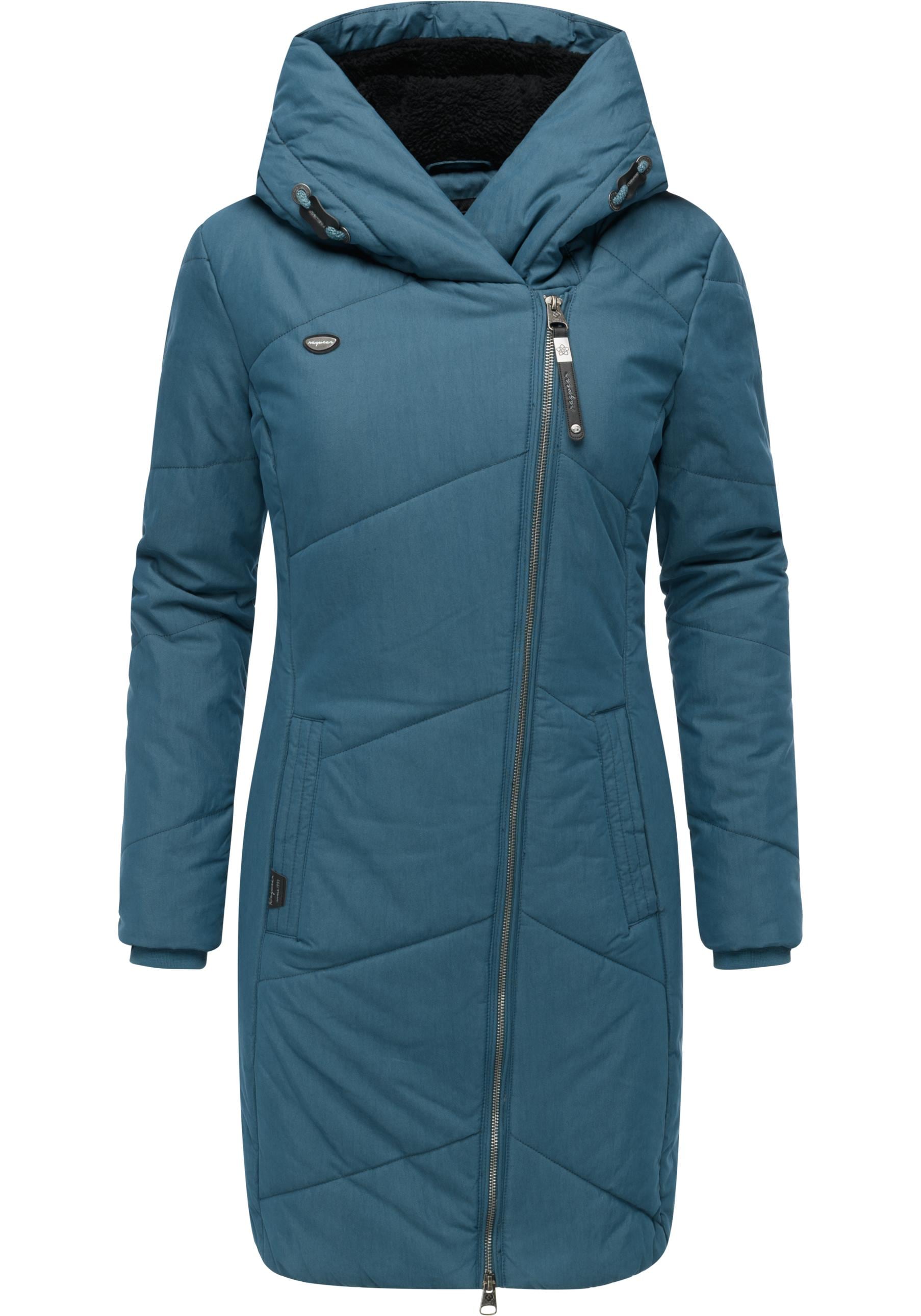 Ragwear "Gordon Long" gesteppter Winterparka mit asymmetrischem Kragen
