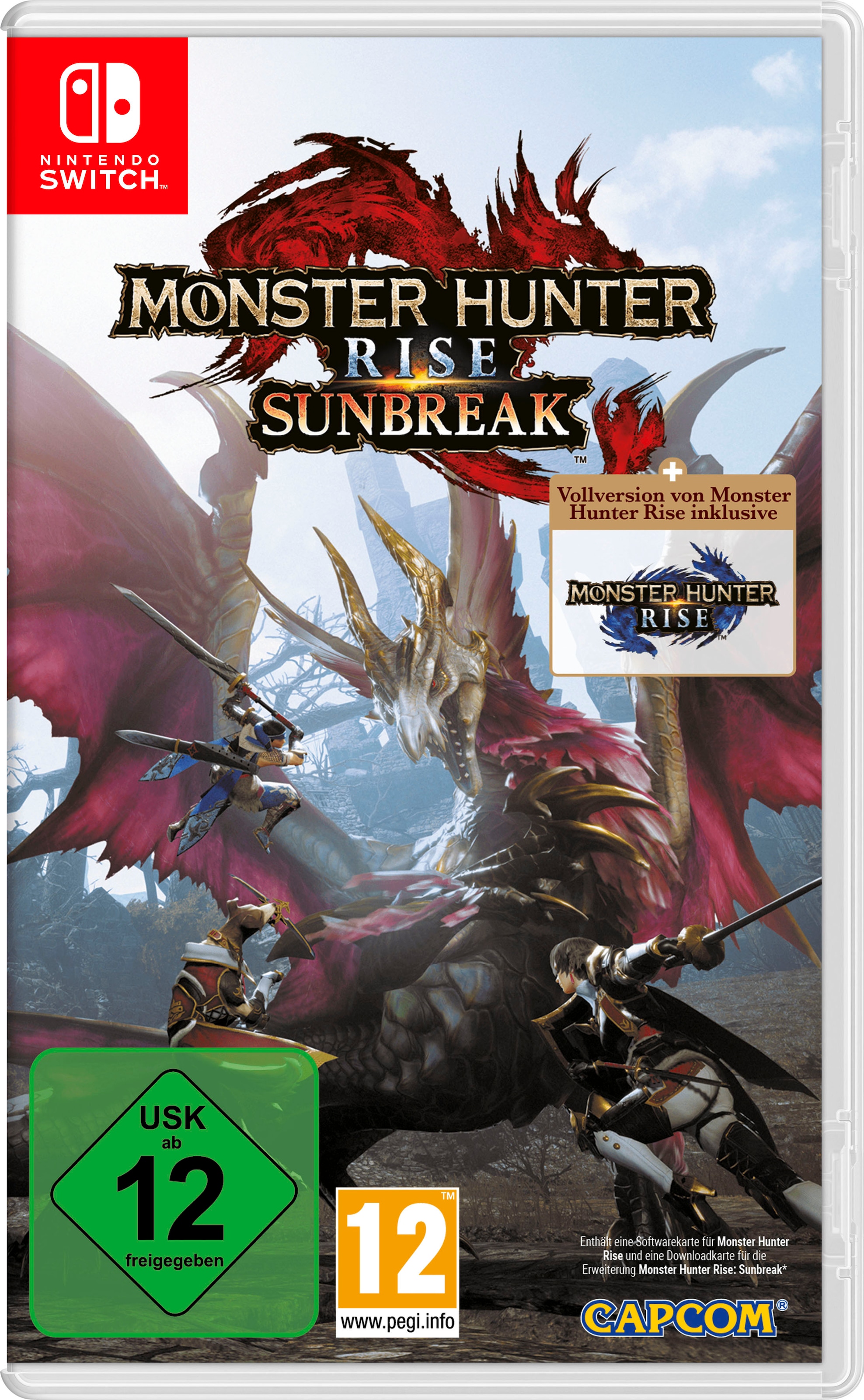 NINTENDO SWITCH Spielesoftware "Monster Hunter Rise + Sunbreak Set", Nintendo Switch, bunt, Spielesoftware