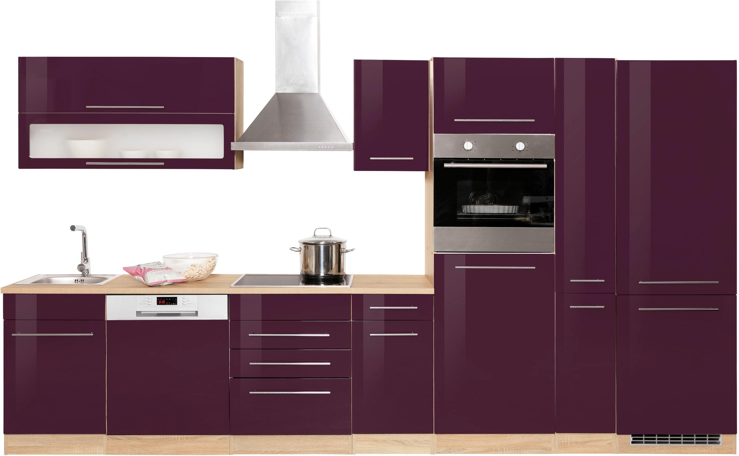 KOCHSTATION Küchenzeile "KS-Eton" mit E-Geräten, Breite 360 cm günstig online kaufen