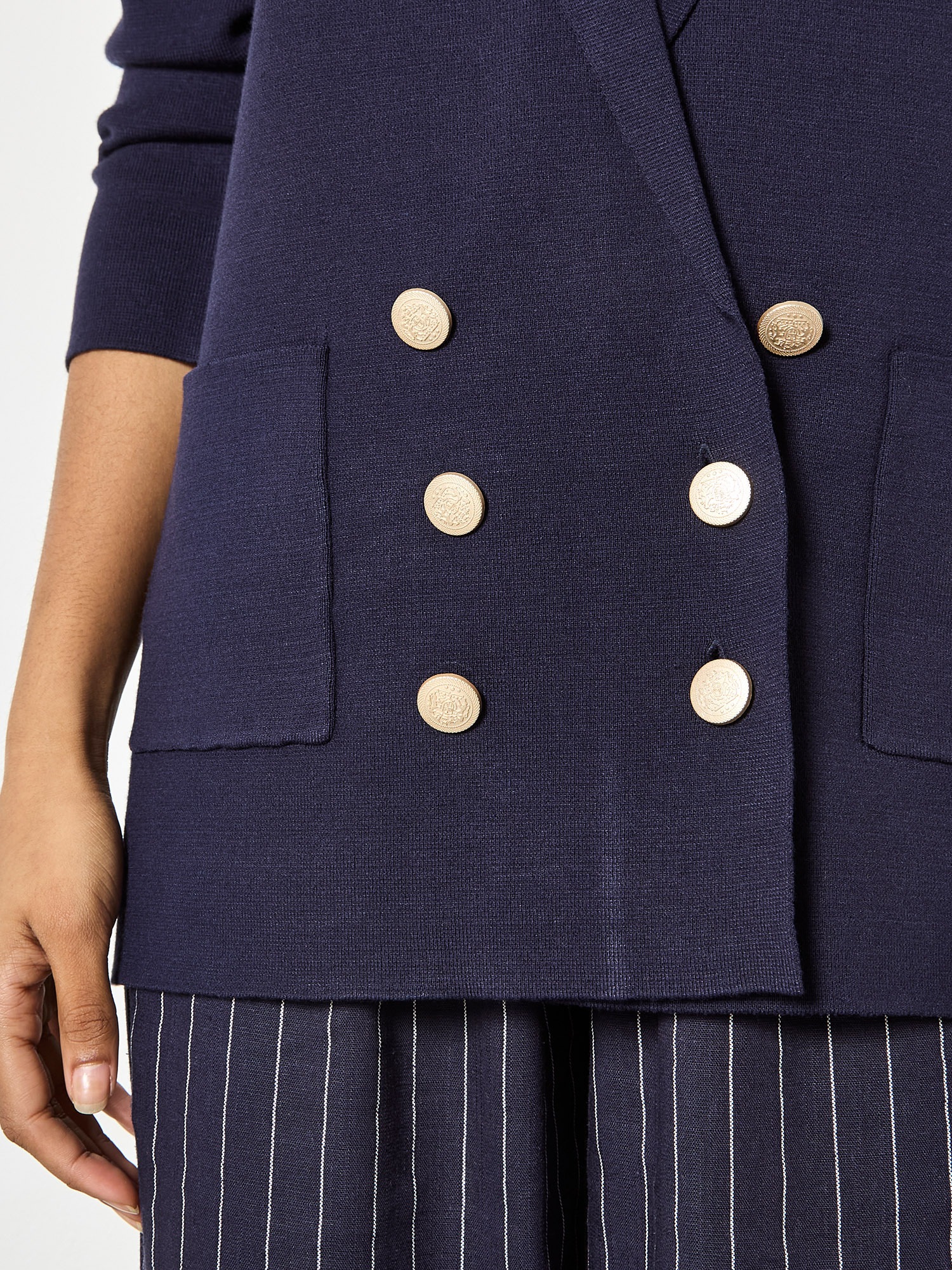 Apricot Longblazer »Blazer aus Rippstrick« Einfarbig