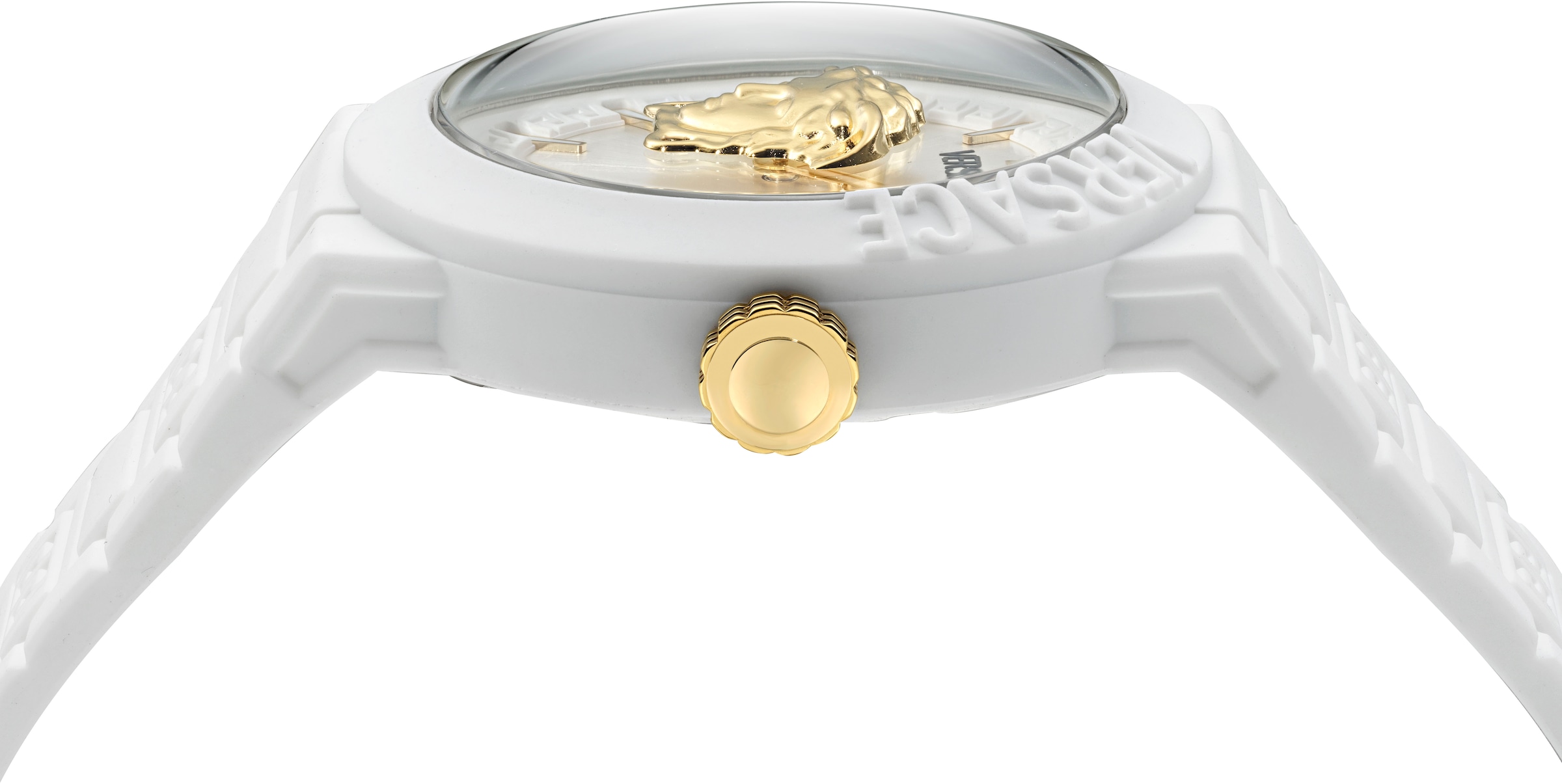Versace Quarzuhr »V-POP GENTS«, Armbanduhr, Herrenuhr, Swiss Made, Silikonarmband, analog, Saphirglas