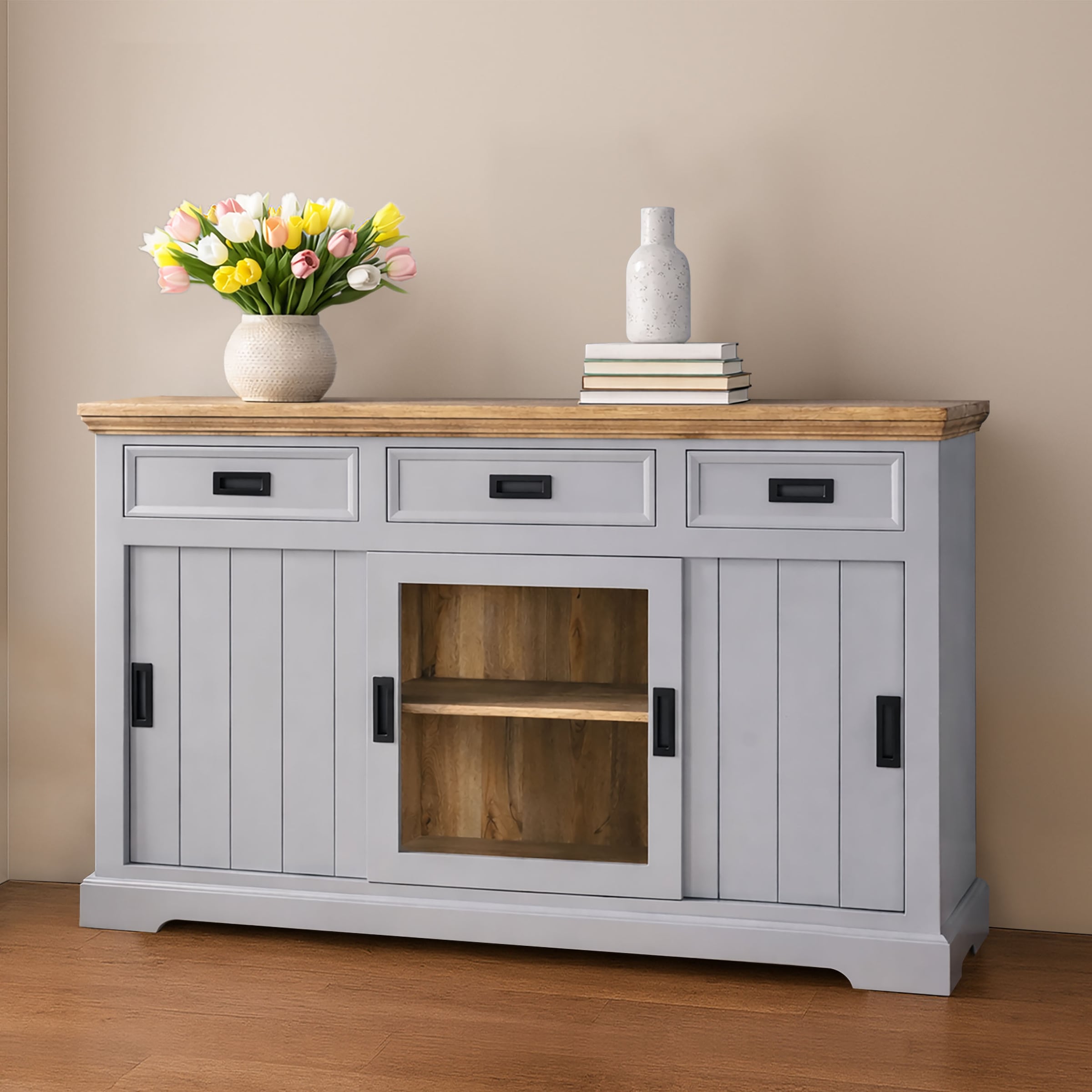 OTTO home Sideboard "Alpinist Kommode Breite/Tiefe/Höhe 160/40/90 cm" mit 3 günstig online kaufen