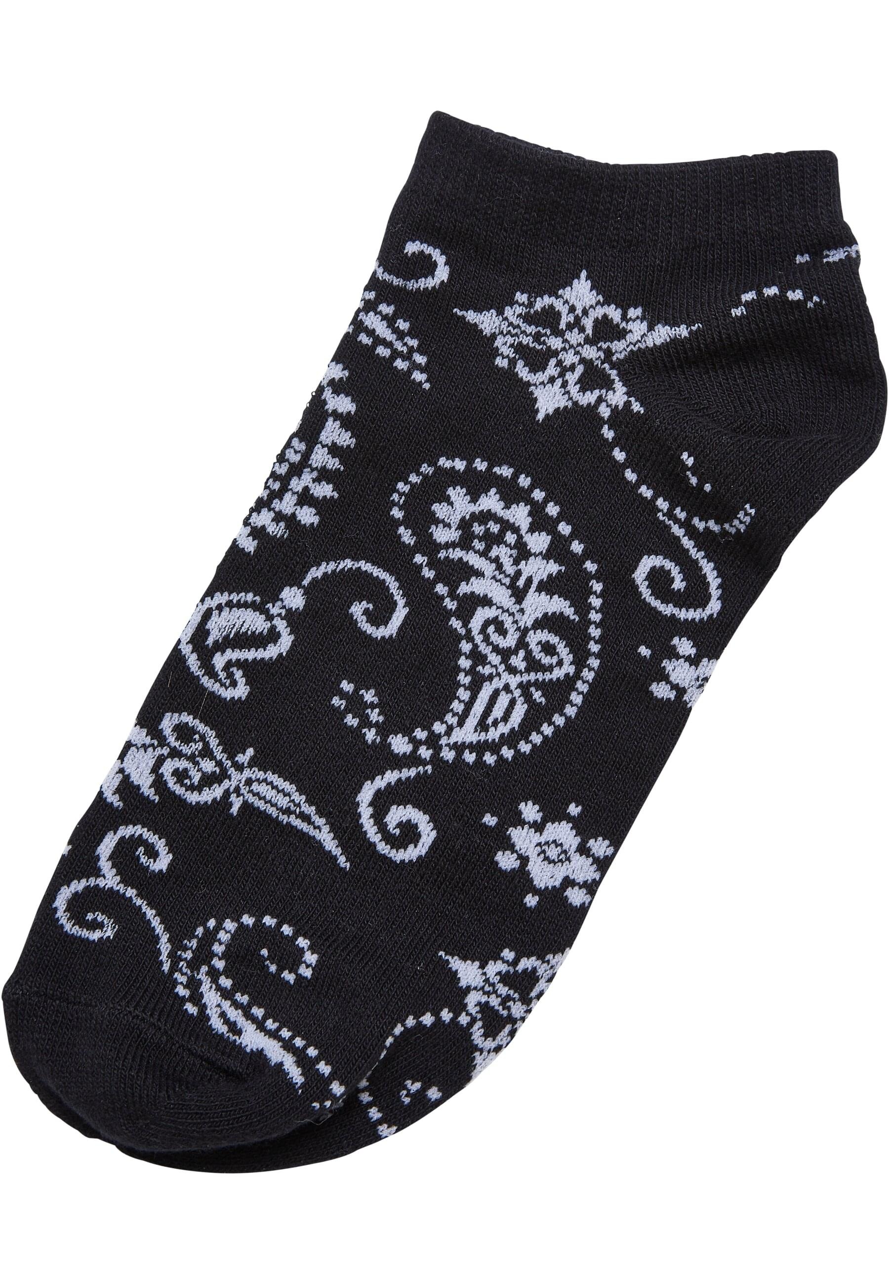 URBAN CLASSICS Basicsocken »Urban Classics Unisex Bandana Pattern No Show Socks 5-Pack«, (1 Paar)