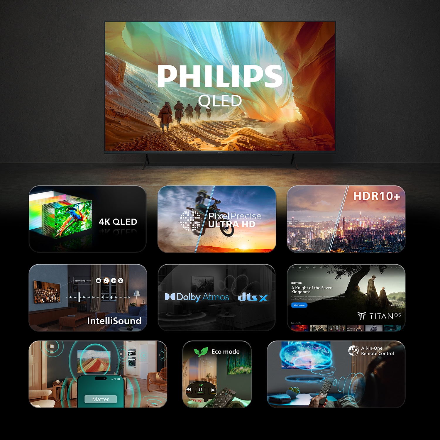 Philips QLED-Fernseher »50PQS7801/12« 126 cm/50 ″ Smart-TV