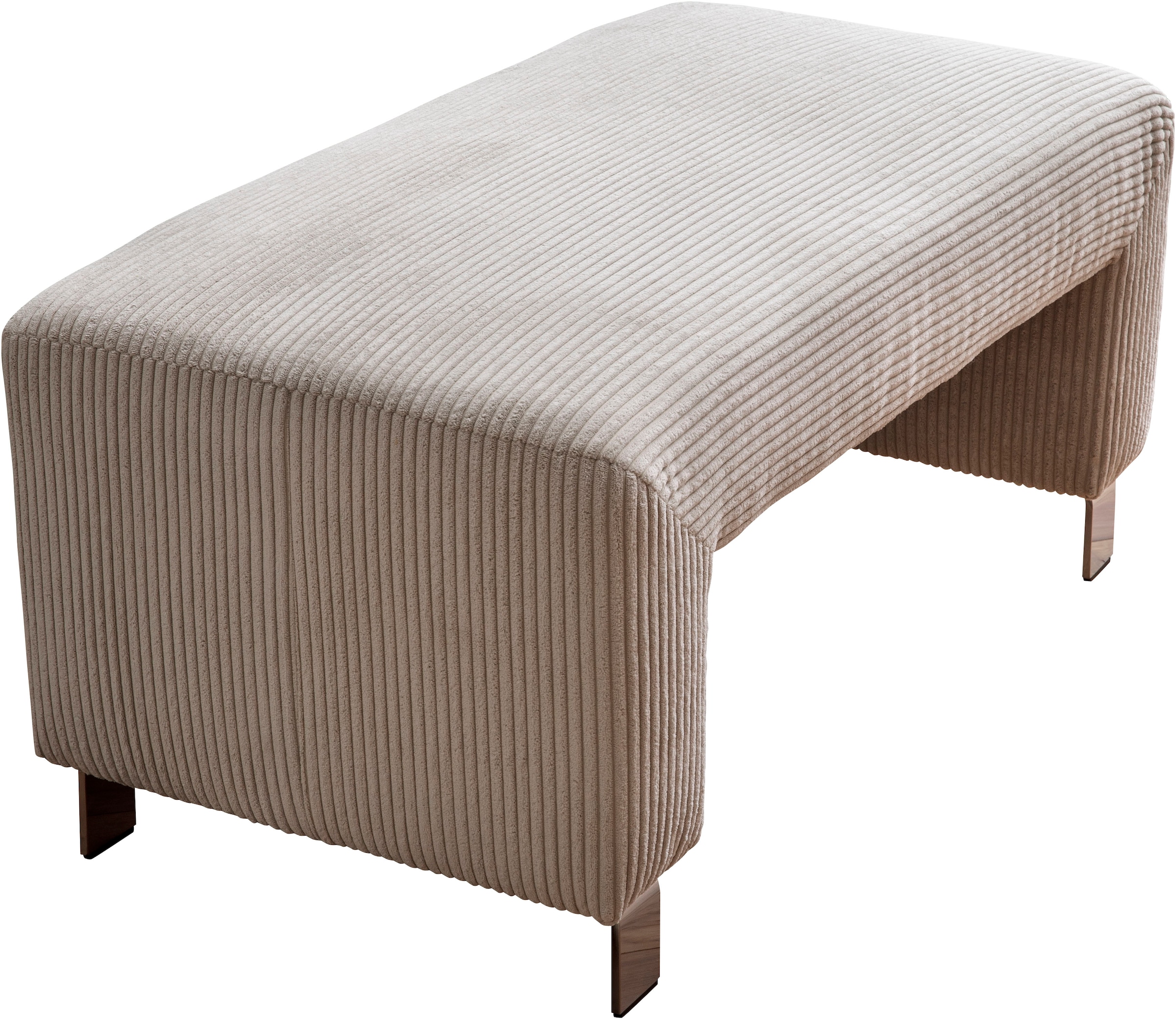 exxpo - sofa fashion Polsterhocker »Intenso, Hocker, modern, wahlweise in Leder oder Textil«, hohe Bodenfreiheit, frei im Raum stellbar, hoher Sitzkomfort
