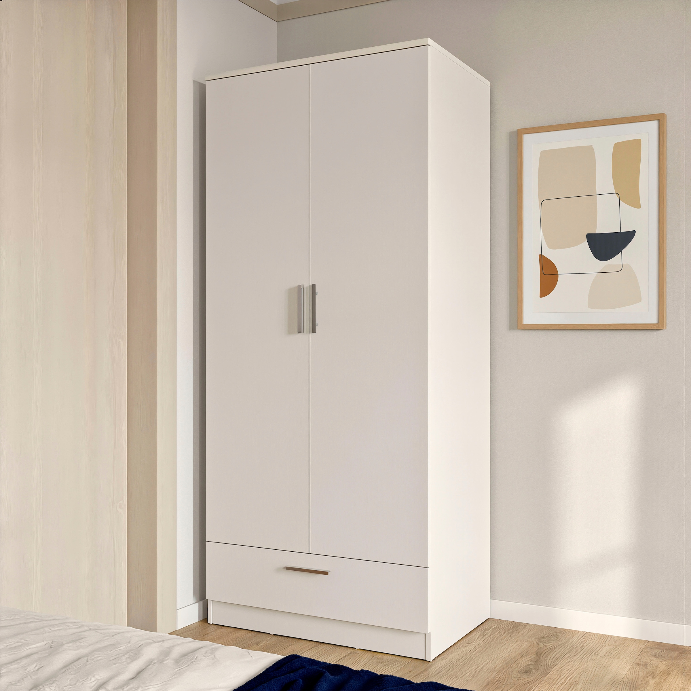 FORTE Kleiderschrank »Drehtürenschrank, Schublade, viel Stauraum« B/H/T 79,9/181/52,7, Schublade, Stauraum, FSC