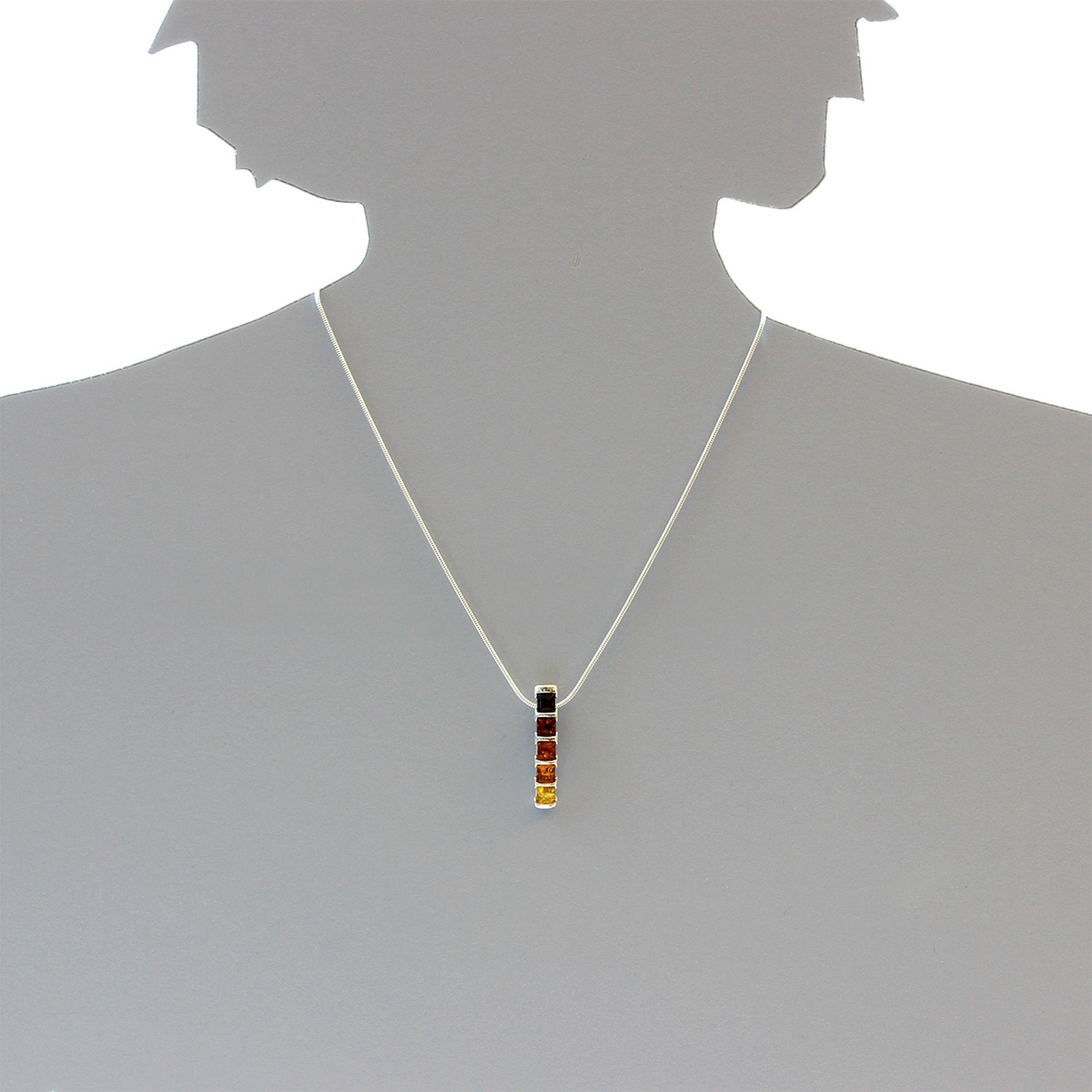 OSTSEE-SCHMUCK Kettenanhänger »- Gleiter-Rosika - Silber 925/000 - Bernstein«