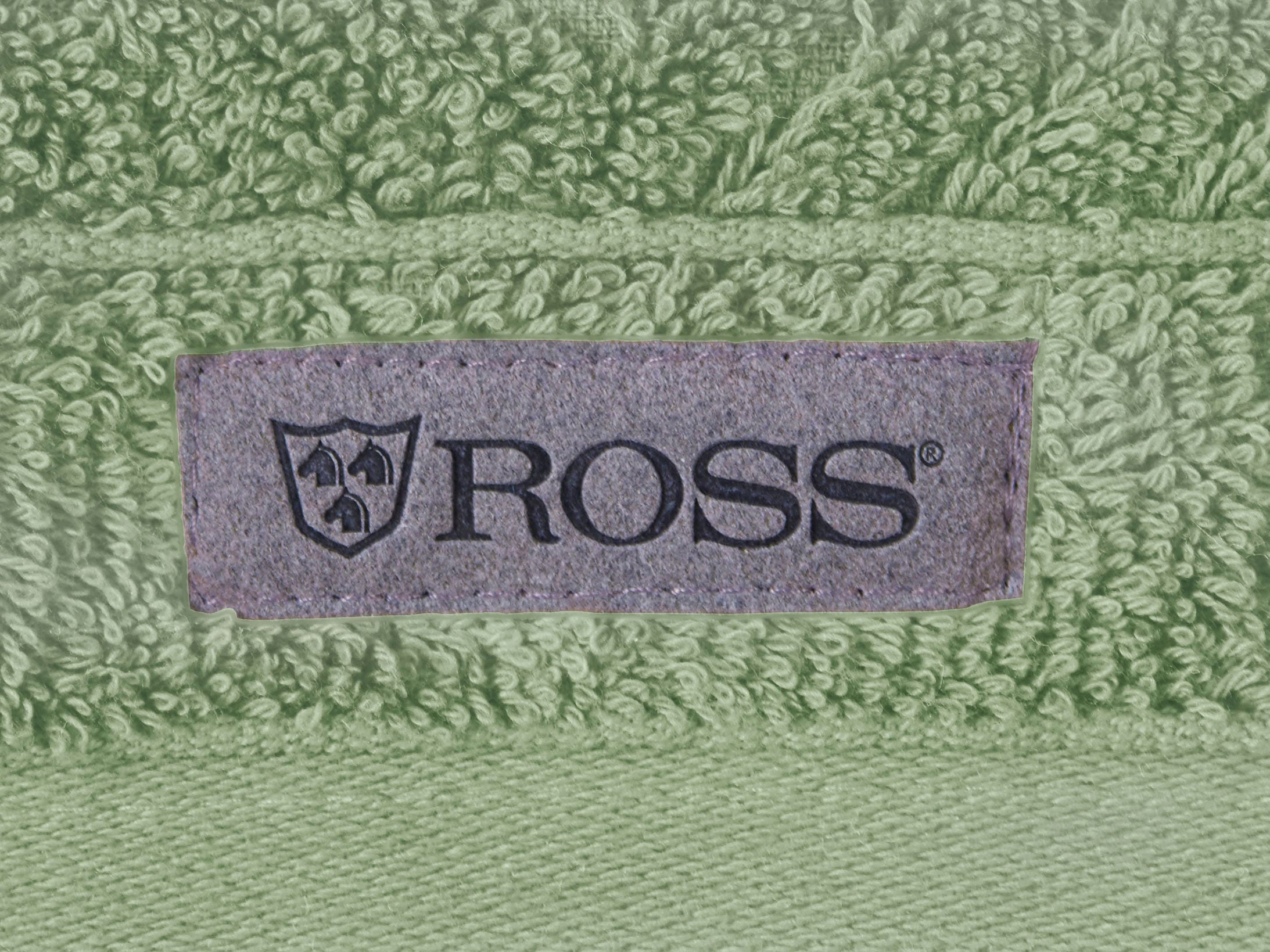 ROSS Gästehandtuch »Smart«, (6 St.), Uni-Rippe mit Velourslabel