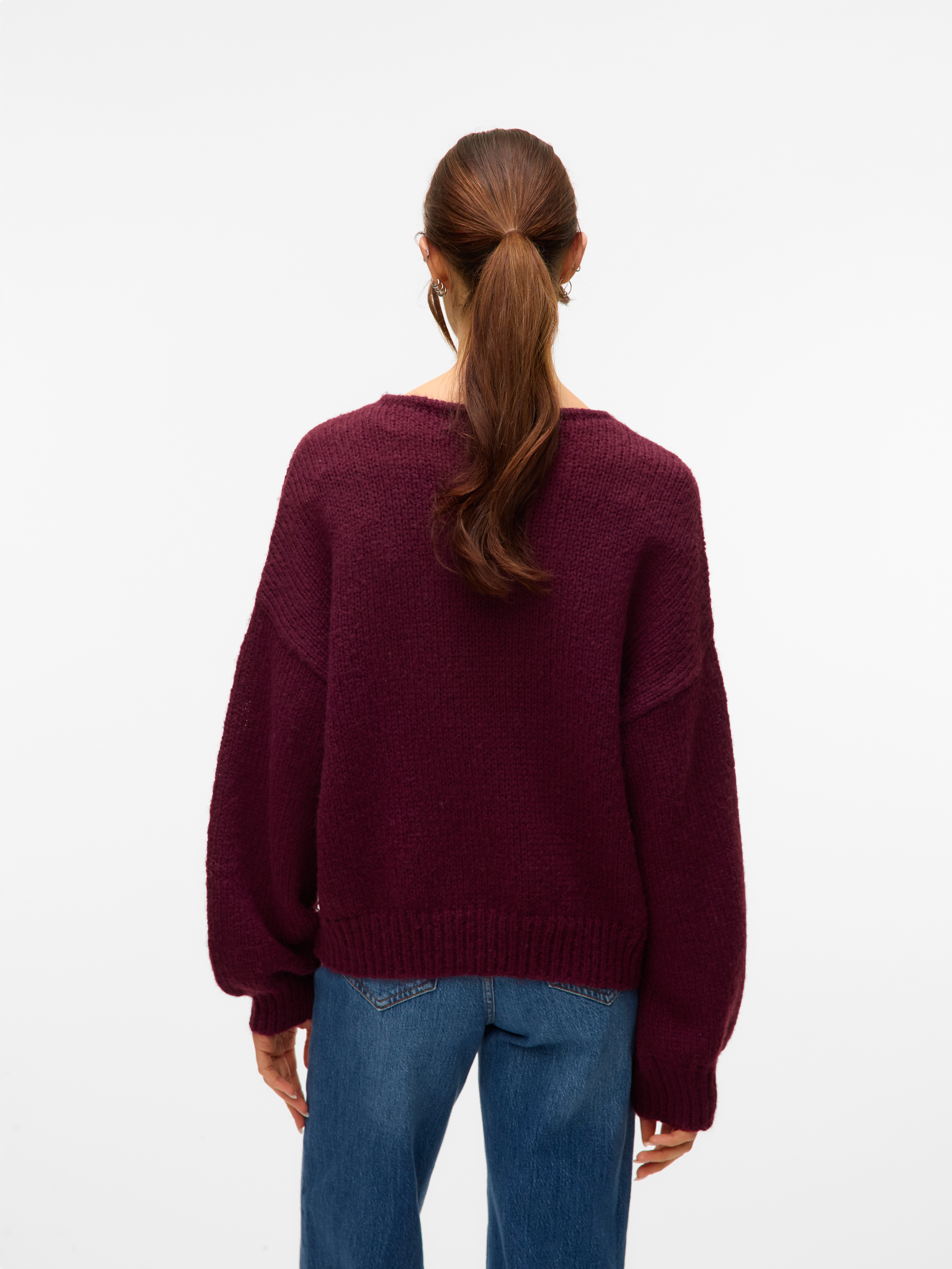 Thumbnail - Vero Moda V-Ausschnitt-Pullover "VMLOLLIPOP LS V-NECK PULLOVER BOO"