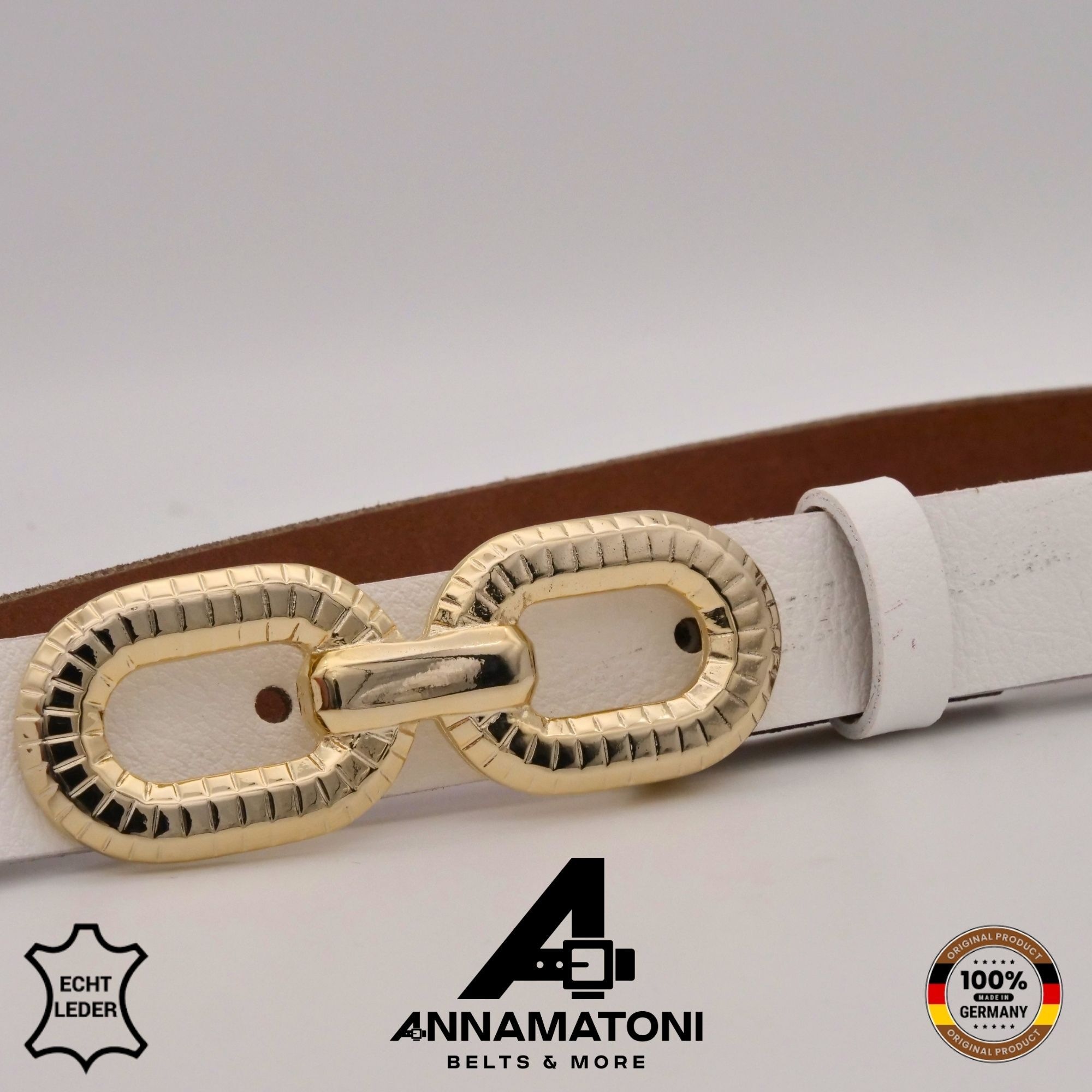 AnnaMatoni Ledergürtel »AnnaMatoni AnnaMatoni Damen Gürtel aus Echtleder mit Moderner«