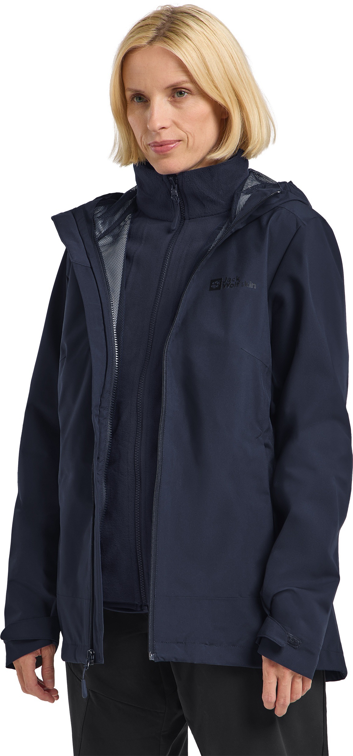 Jack Wolfskin 3-in-1-Funktionsjacke "MOONRISE 3IN1 JKT W" mitKapuze günstig online kaufen