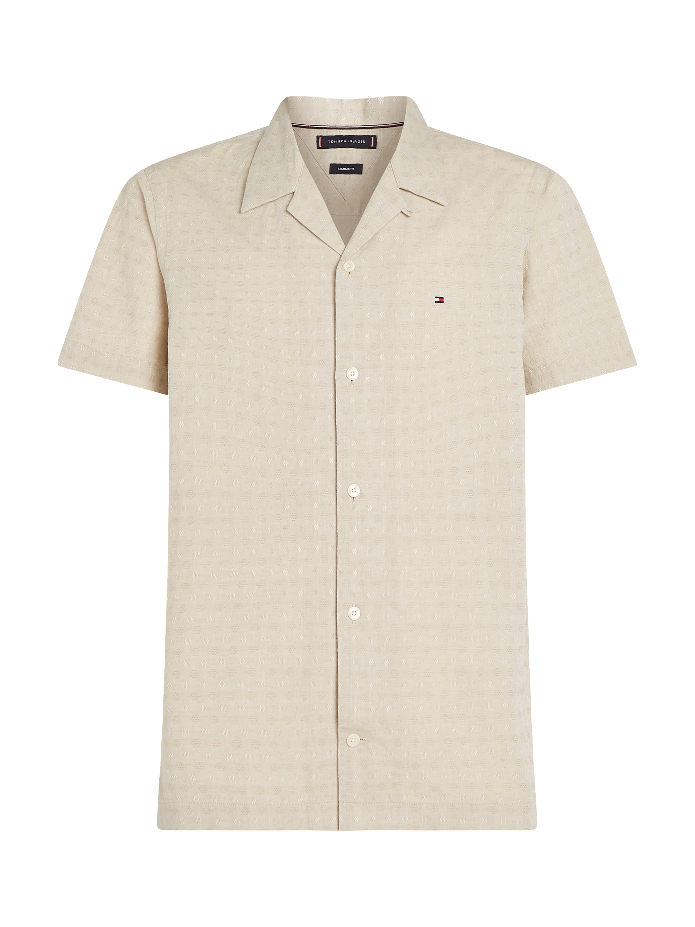 Tommy Hilfiger Kurzarmhemd »COTTON LINEN DOBBY SS RF SHIRT«