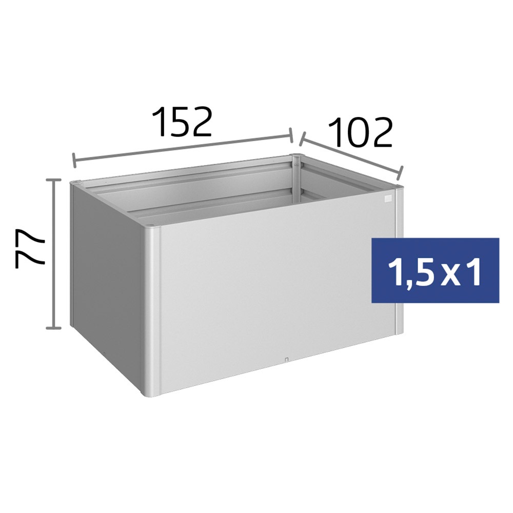 Biohort Hochbeet »1,5x1, verschiedene Farben« 152x102x77 cm, extrem langlebig, aus Metall
