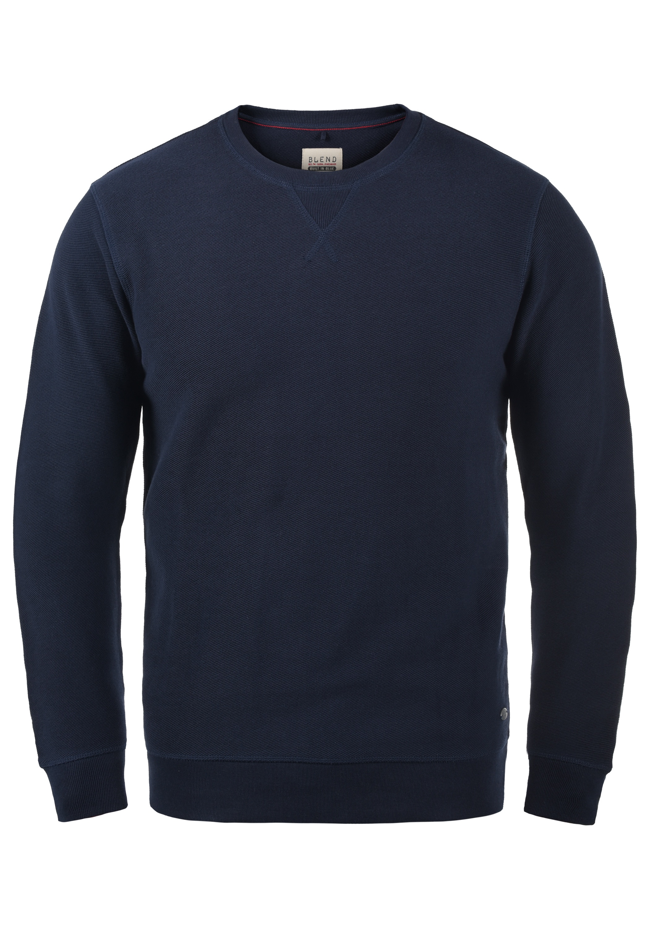 Blend Longpullover "BHFalk" Sweatpullover mit Metallbadge günstig online kaufen