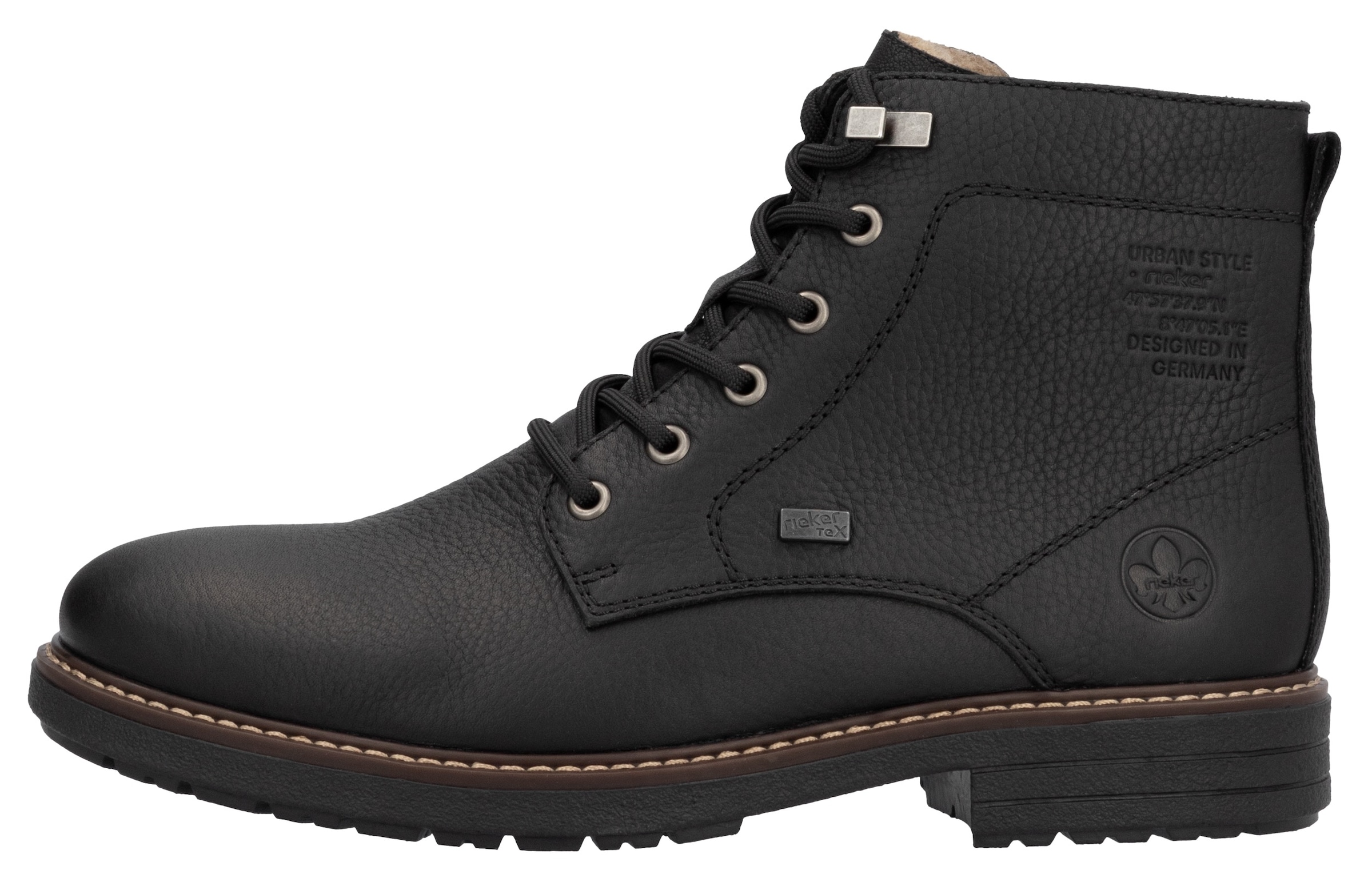 Rieker Winterstiefelette, Urban-Stiefelette, Winterboots mit wasserabweisender TEX-Membran