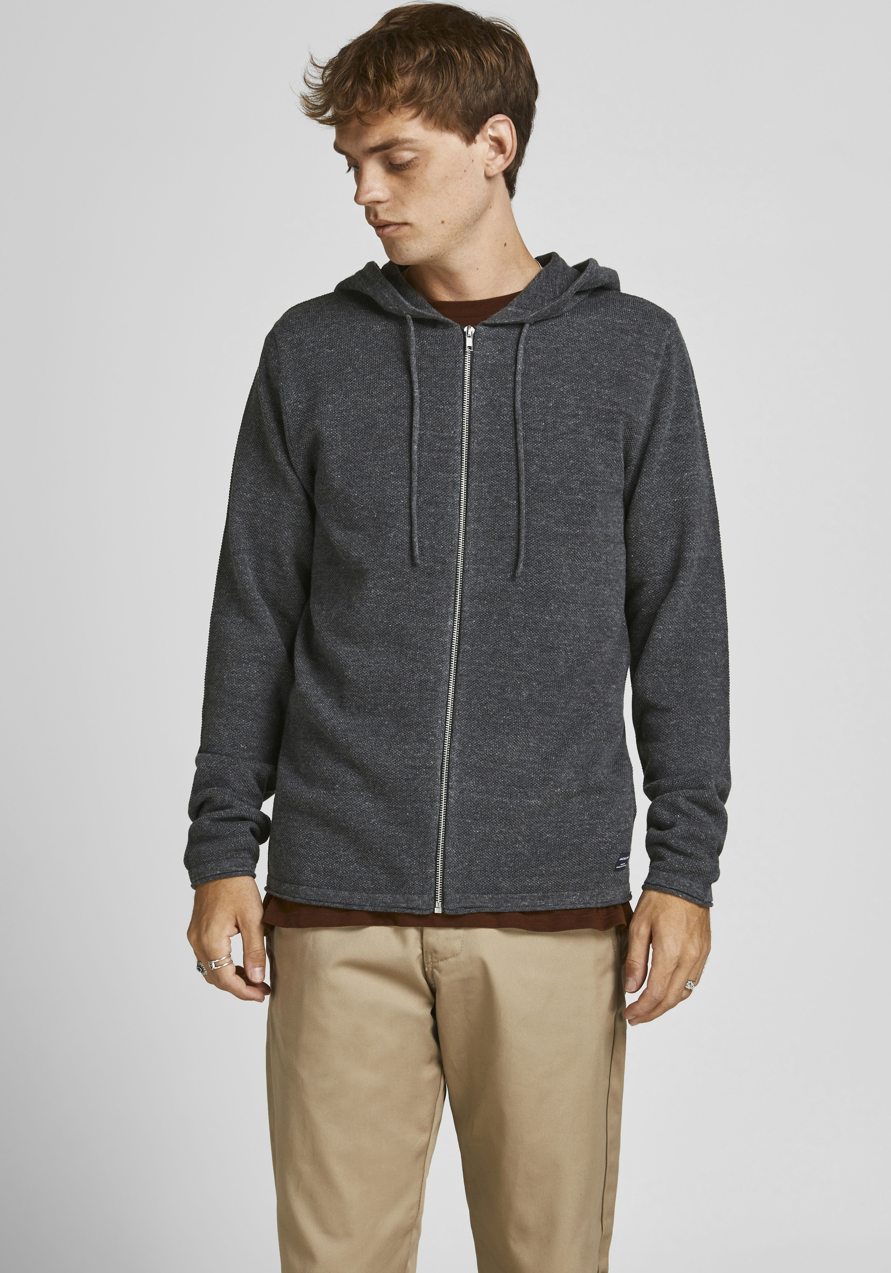 jack & jones -  Kapuzenstrickjacke "HILL KNIT CARDIGAN"