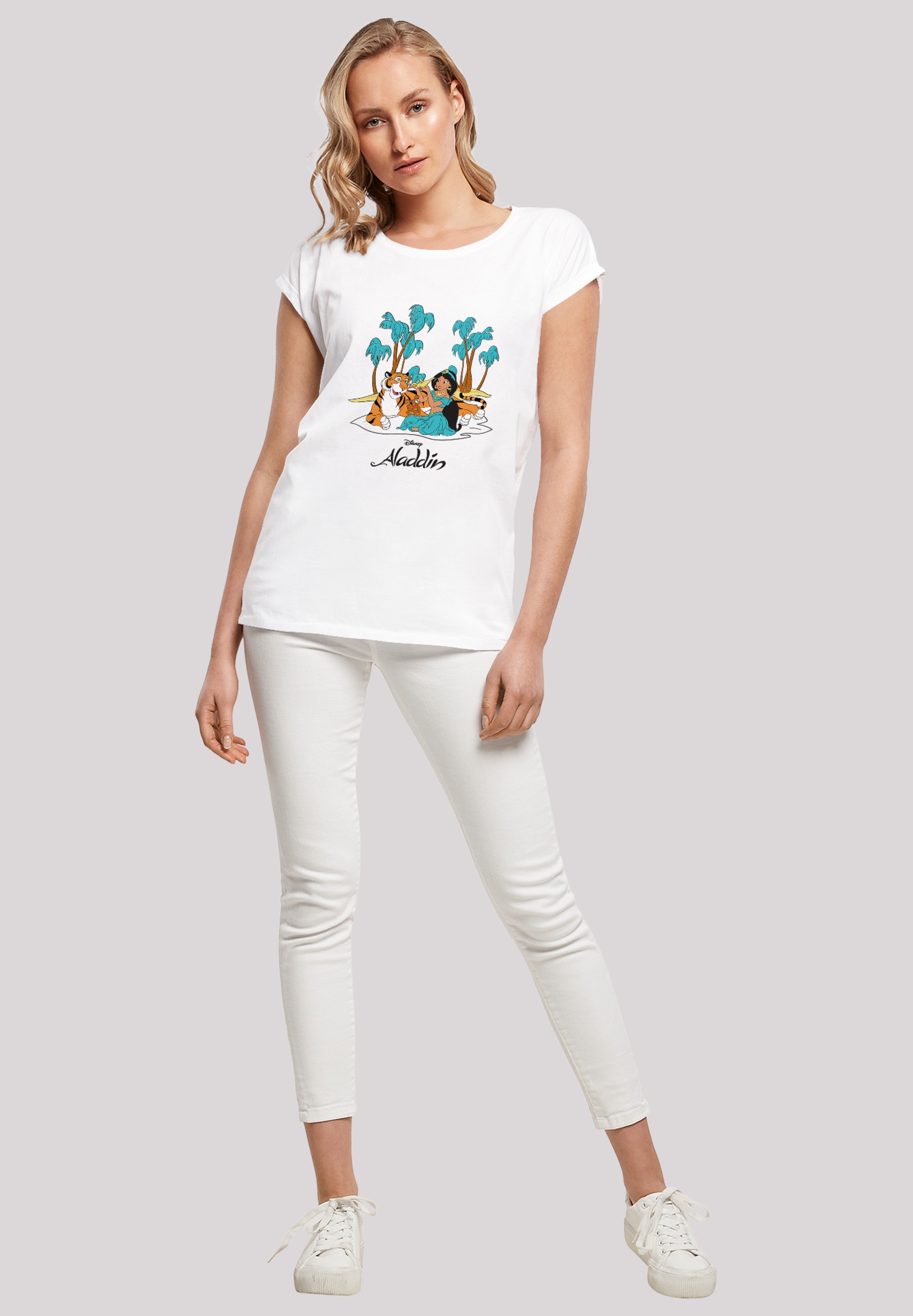 F4NT4STIC T-Shirt »Aladdin Jasmine Abu Rajah Beach«, Print