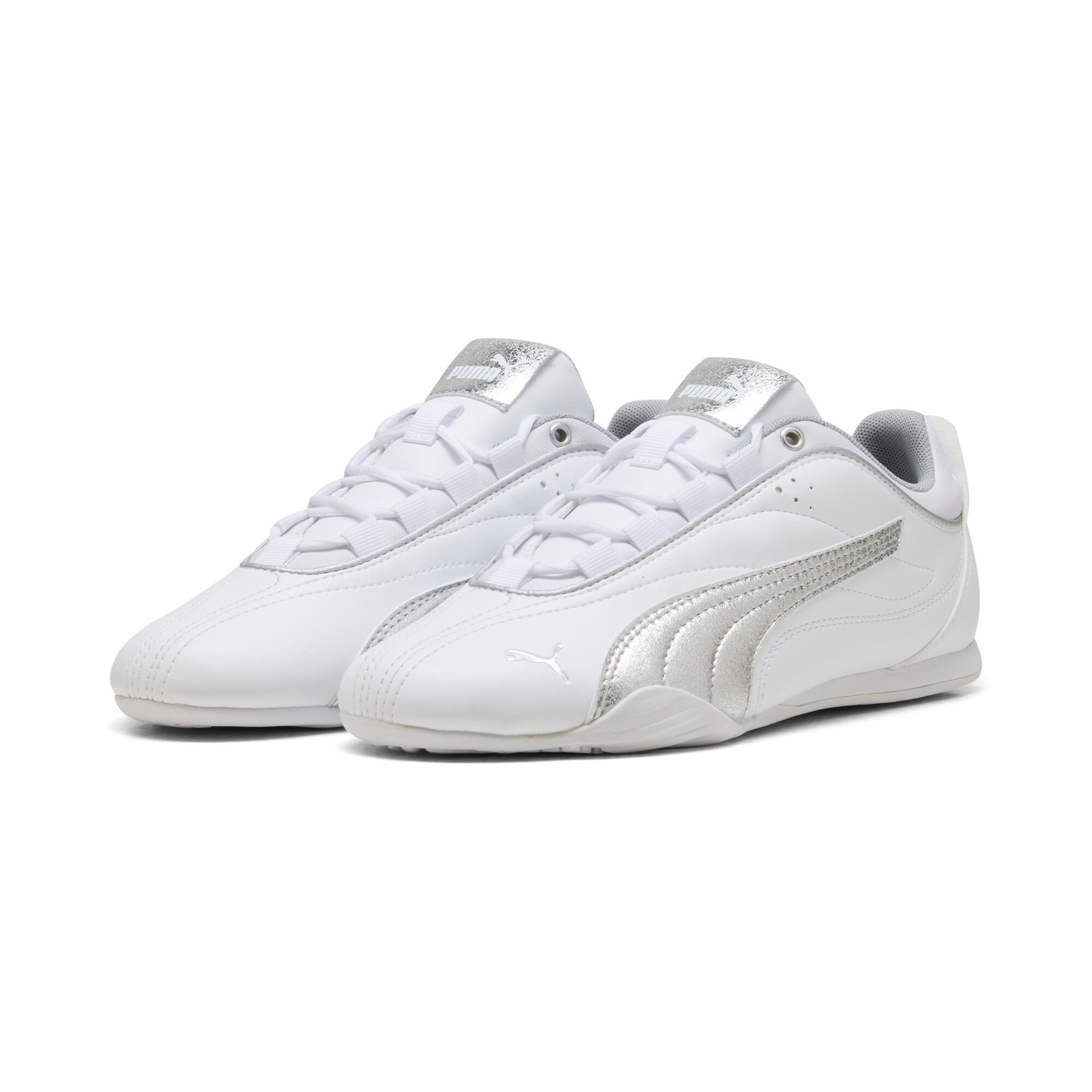 PUMA Sneaker "CATCH SOLEIL METALLIC WHISPER" für sportlichen Look, mit Gummi-Laufsohle, mit Schnürung