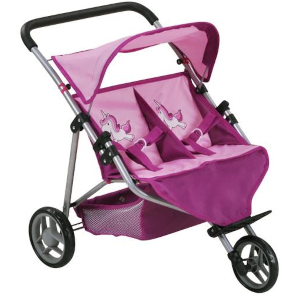 Knorrtoys® Puppen-Zwillingsbuggy »Duo - UMA. Das Einhorn«