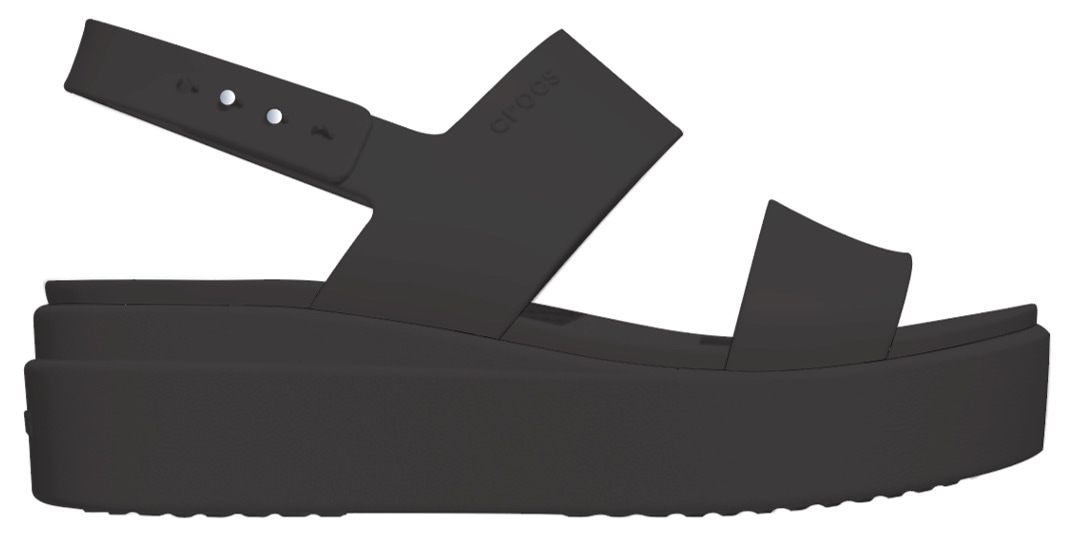 Crocs Keilsandalette "Brooklyn Low Wedge", Sommerschuh, Sandale, Keilabsatz, mit modischer Plateausohle