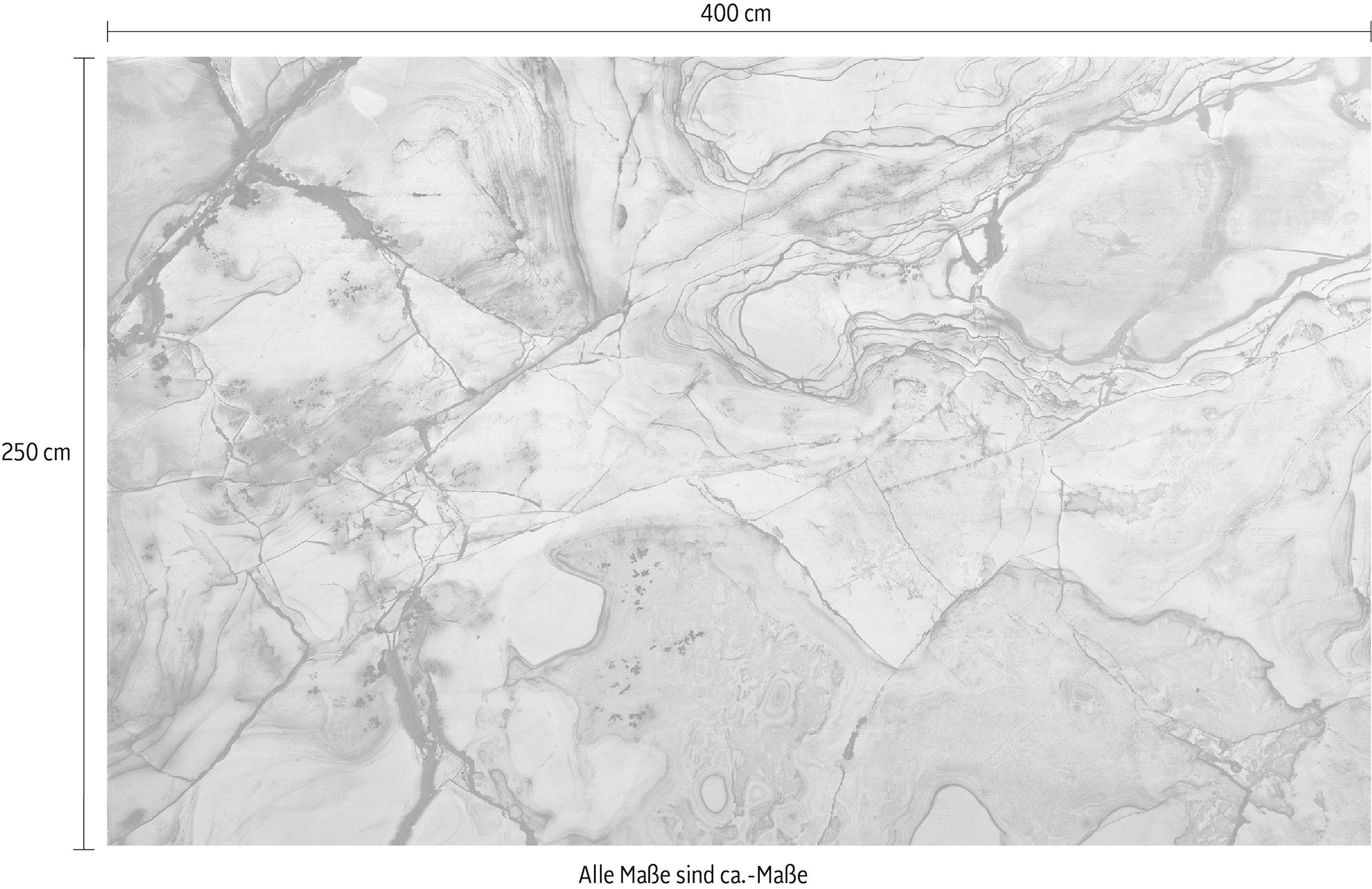 Komar Vliestapete »Digitaldruck Vlies - Marble - Größe 400 x 250 cm«, bedruckt, Wohnzimmer, Schlafzimmer