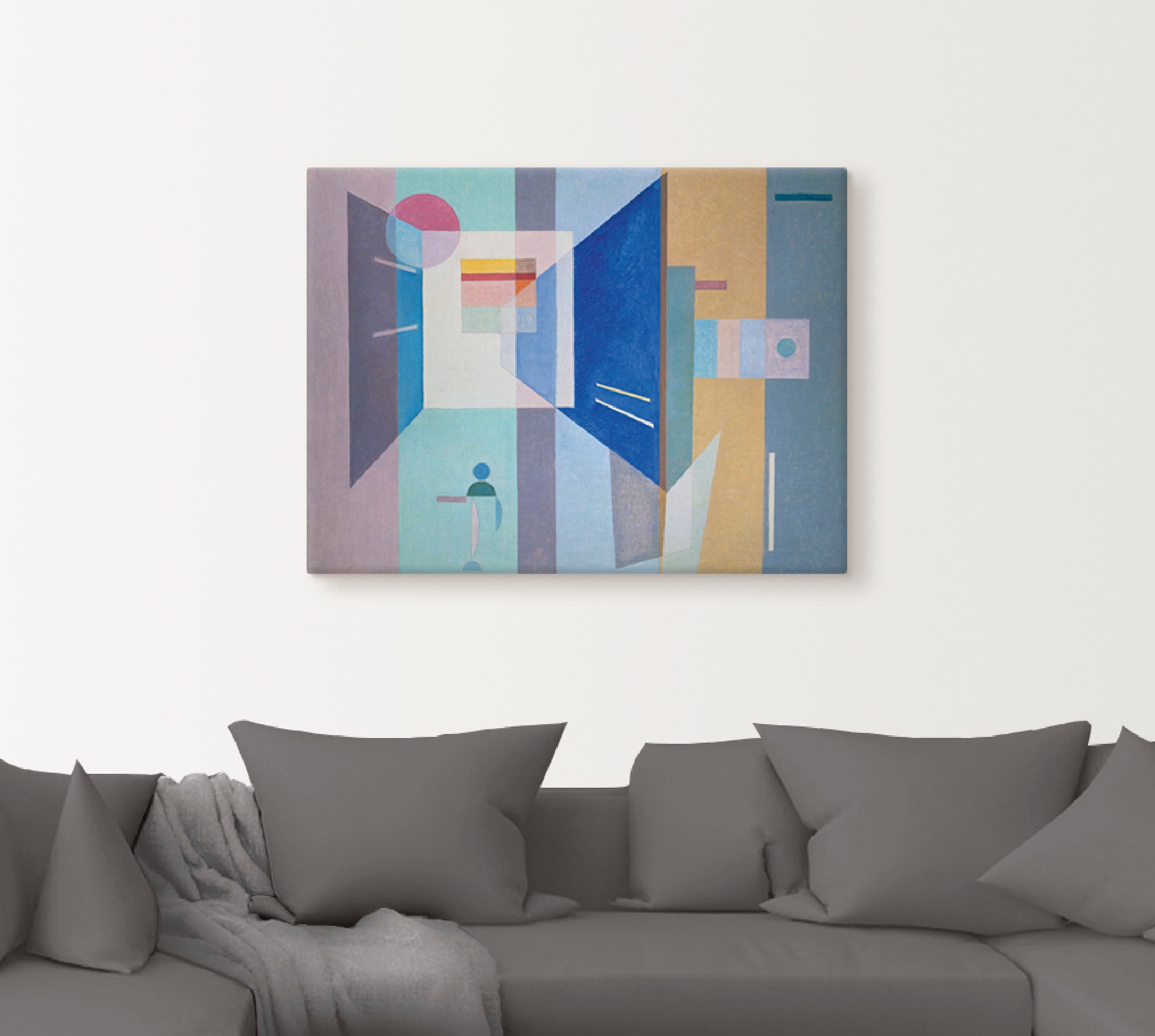 Artland Leinwandbild »Nach Rechts - nach Links  1932«, Muster, (1 St.), auf Keilrahmen gespannt