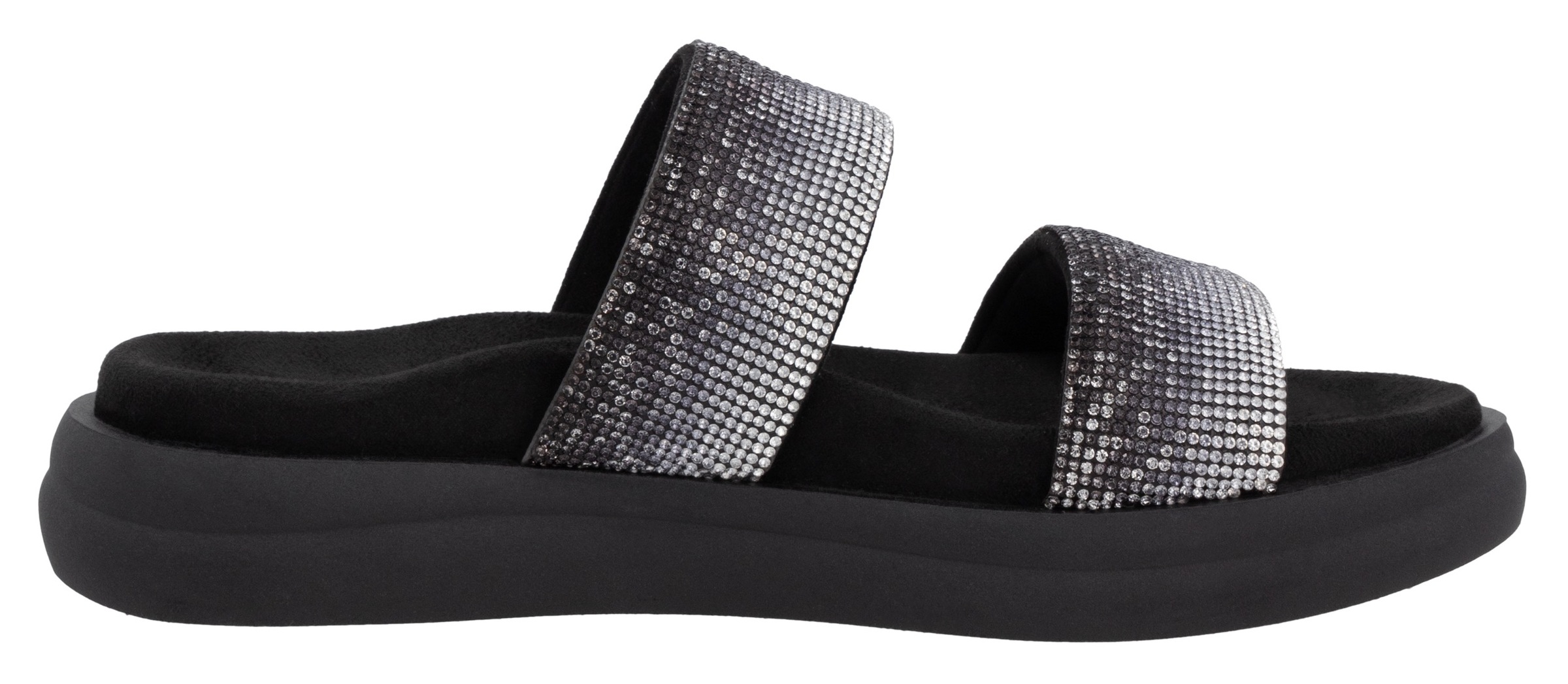 Remonte Pantolette, Plateau, Sommerschuh, Schlappen mit funkelenden Strasssteinen