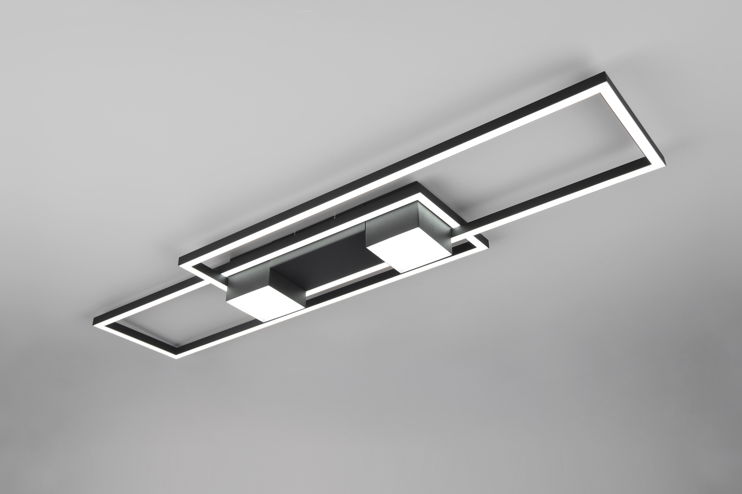TRIO Leuchten LED Deckenleuchte »ALBANY LED Deckenlampe 37W 4300 Lumen warmweiß bis kaltweiß 2700-6500K«, 1 flammig, Leuchtmittel LED-Board | LED fest integriert, Fernbedienung, Lichtfarbe einstellbar, Memory, Nachtlicht, dimmbar