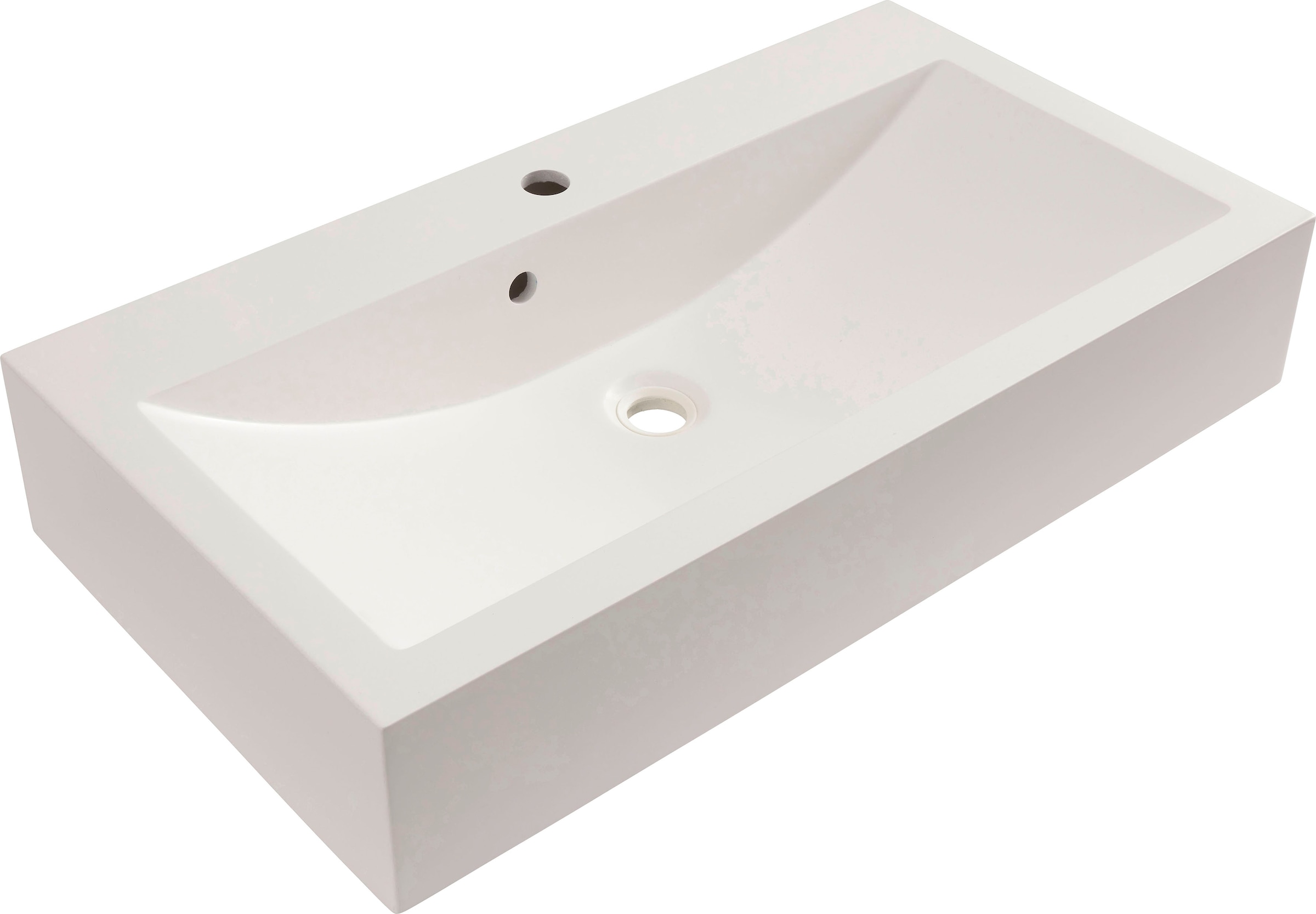 INOSIGN Waschtisch-Set »Riga, Breite 140 cm, inkl. Aufsatzwaschbecken, 2 Schubkästen, 1 Tür«, (Set, 1 St.), Hängeschrank, Unterschrank, Badmöbel, Badschrank, Schrank, Bad