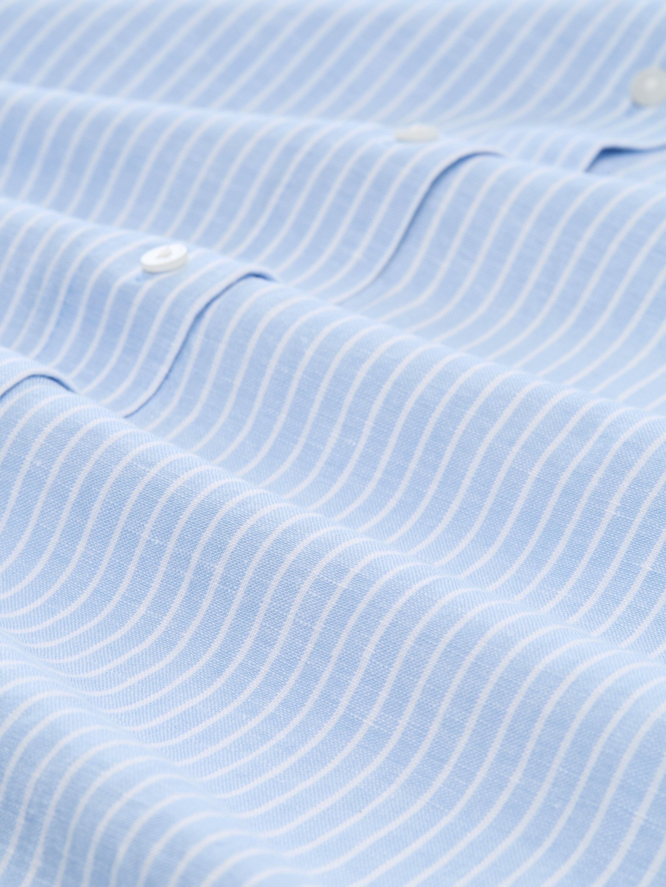 TOM TAILOR PLUS Hemdblusenkleid Ohne Taschen Sommerkleid m Streifen-Look / Große Größen