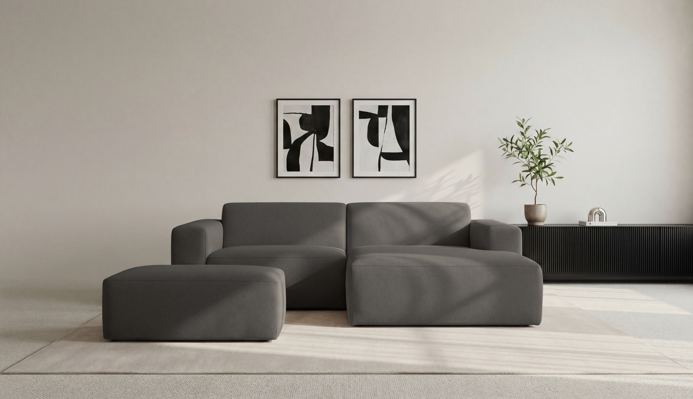 INOSIGN Ecksofa "Koa,228cm, L-Form, Modulsofa, Webstoff, Cord, Struktur, Ch günstig online kaufen