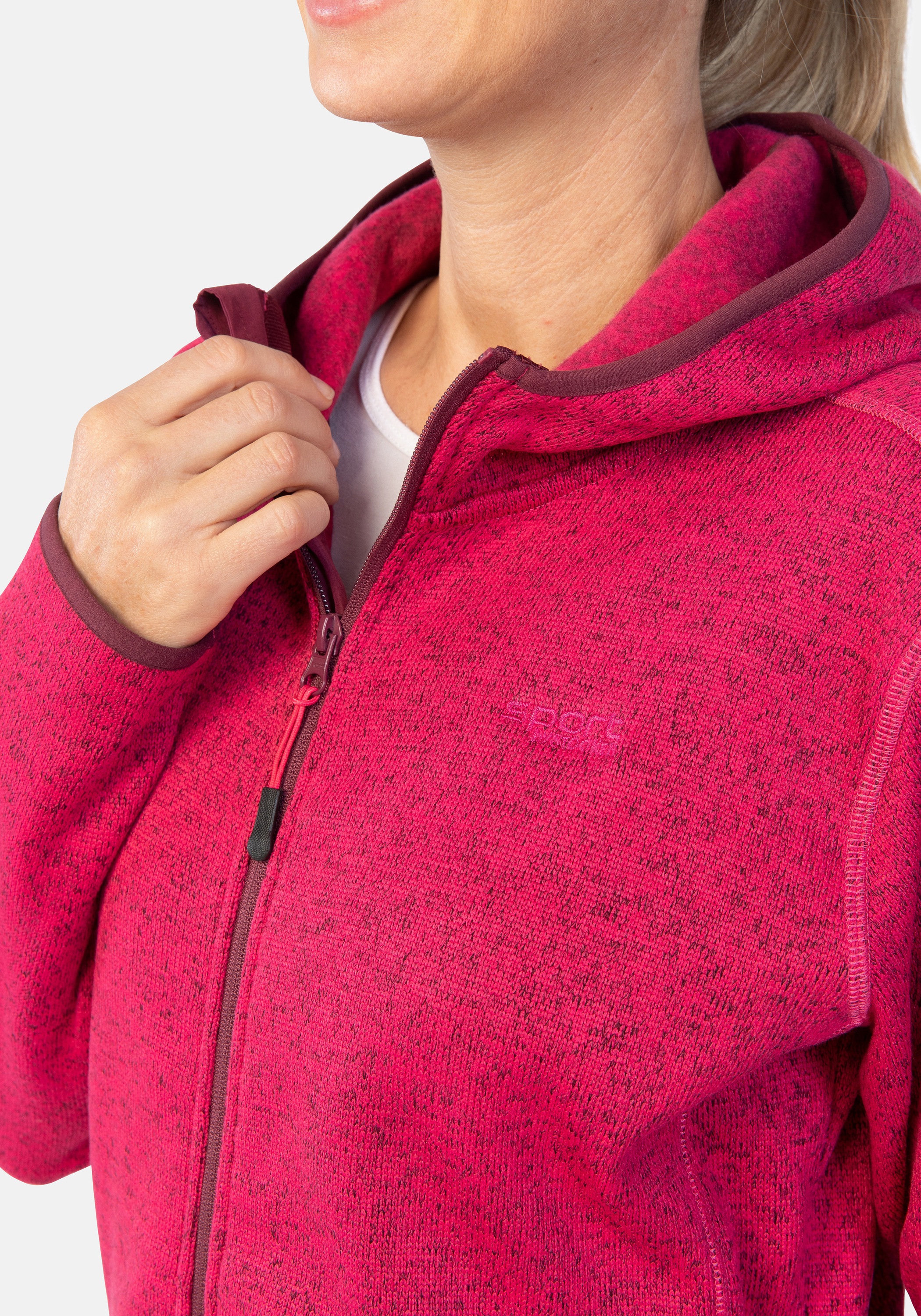 Thumbnail - STOOKER WOMEN Sweatjacke "JOANE mit Kapuze Strickfleecejacke" Sweatjacke Kapuze figurumspielend Moderner Sport-Look für ...