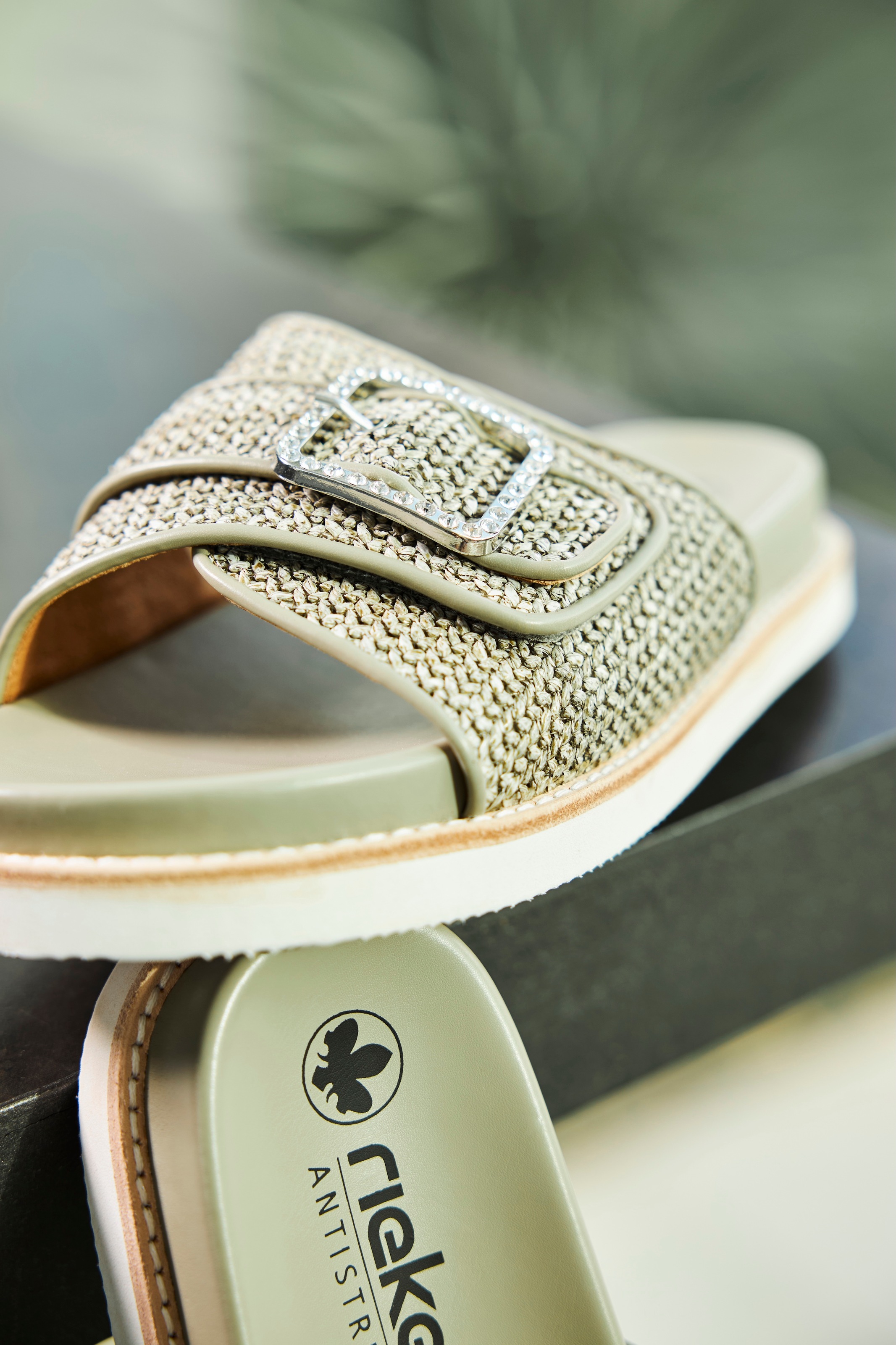 Thumbnail - Rieker Pantolette, Sommerschuh, Strandschuh mit praktischem Klettverschluss