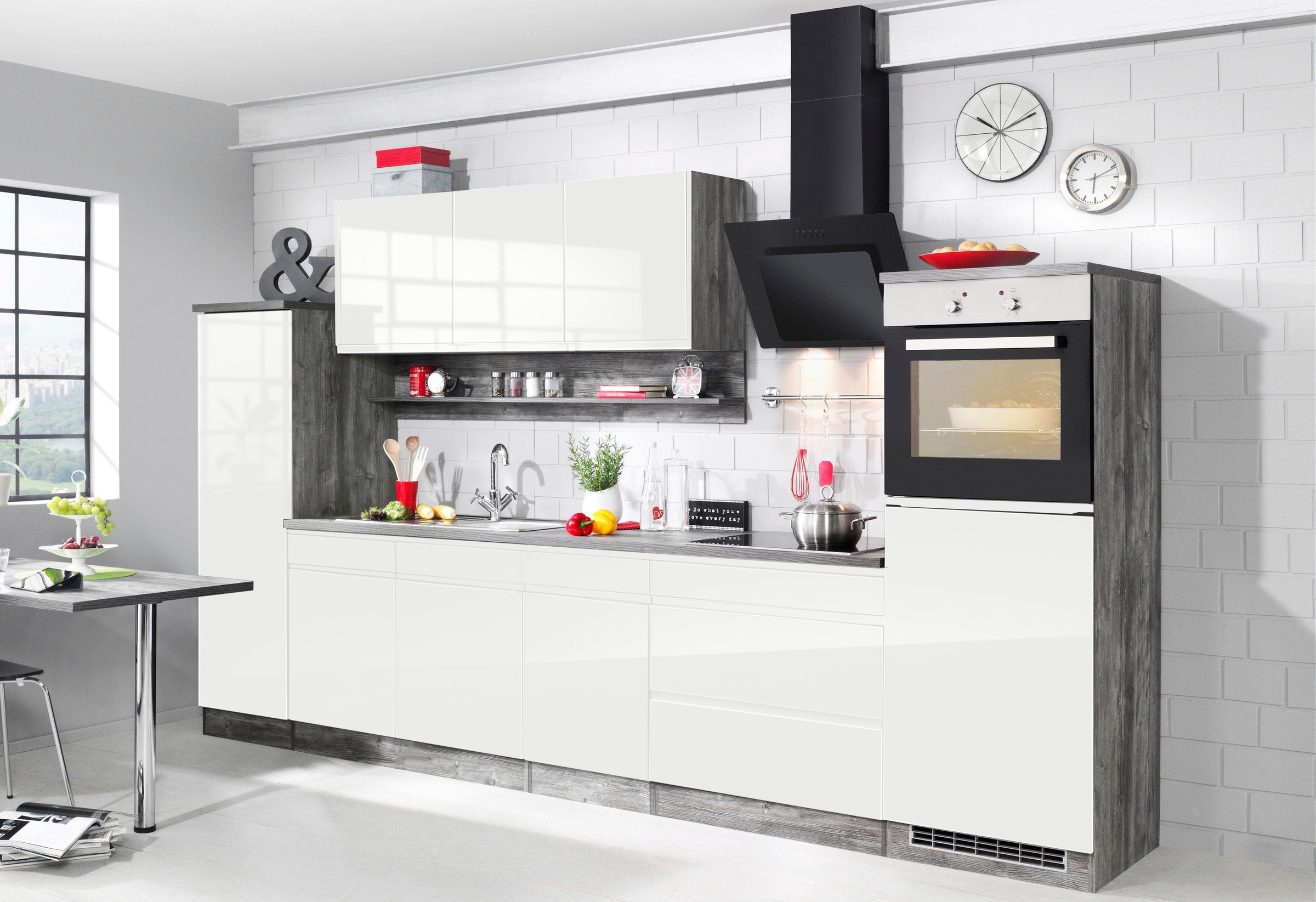 HELD MÖBEL Spülenschrank "Virginia", 100 cm breit, inklusive Einbauspüle günstig online kaufen