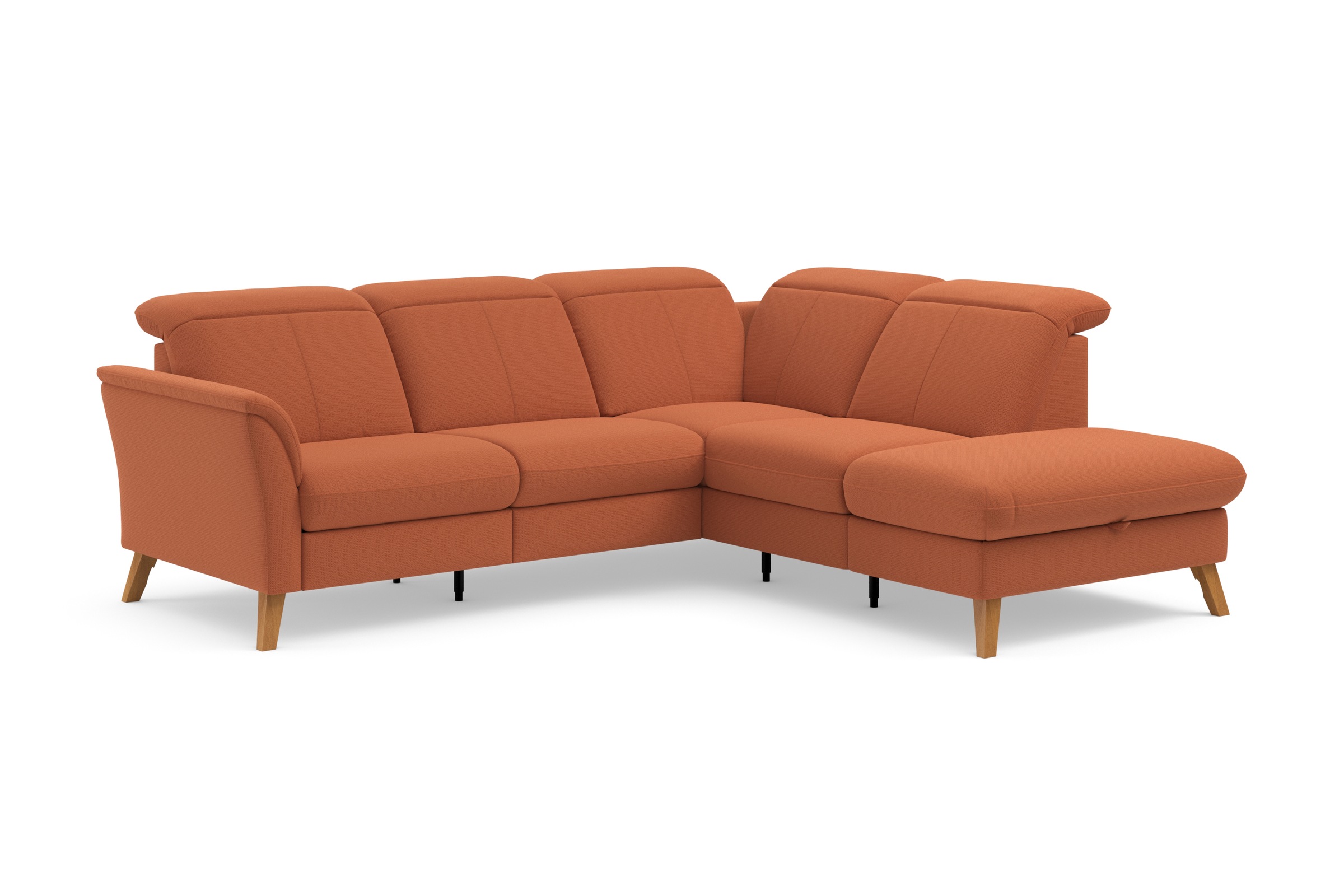 sit&more Ecksofa »Romero L-Form«, wahlweise mit oder ohne TV-Funktion, Bettfunktion, Bettkasten