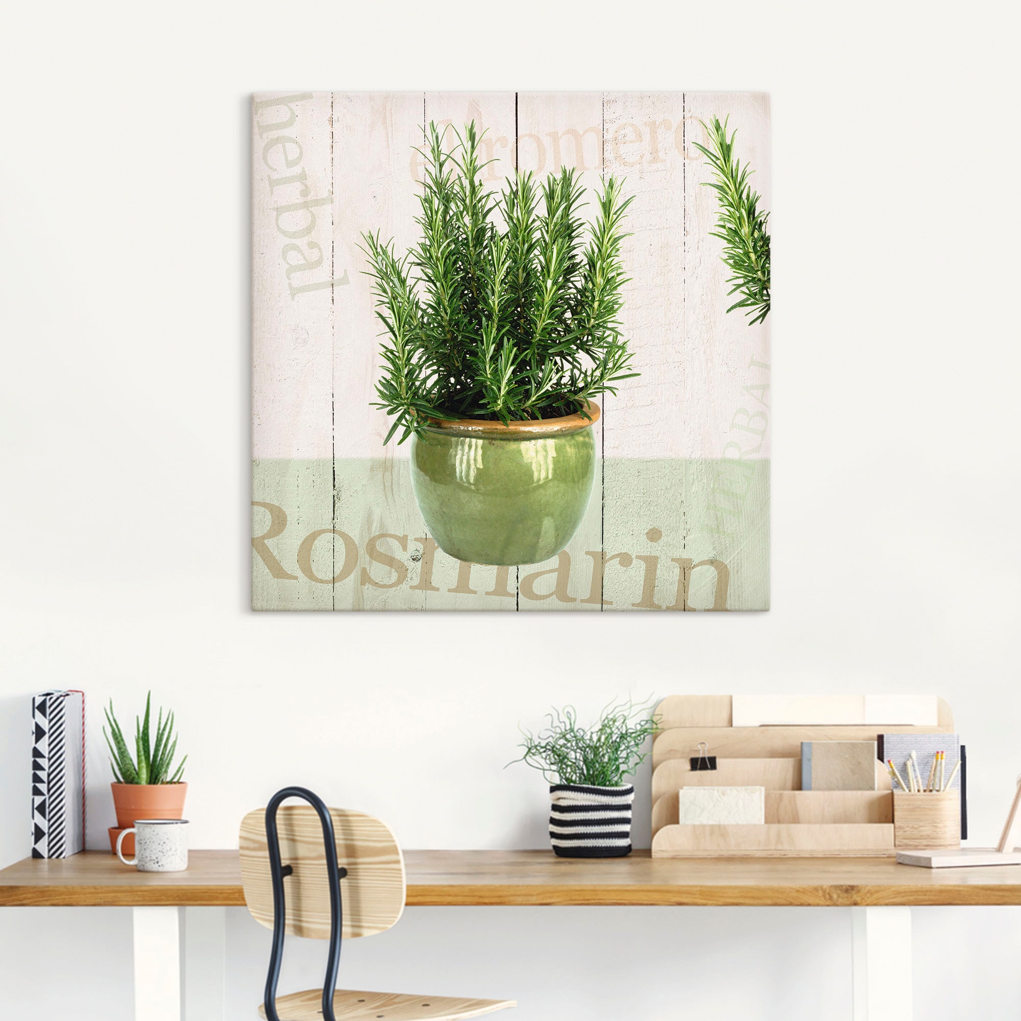 Artland Wandbild "Rosmarin", Pflanzen, (1 St.), als Alubild, Outdoorbild, L günstig online kaufen