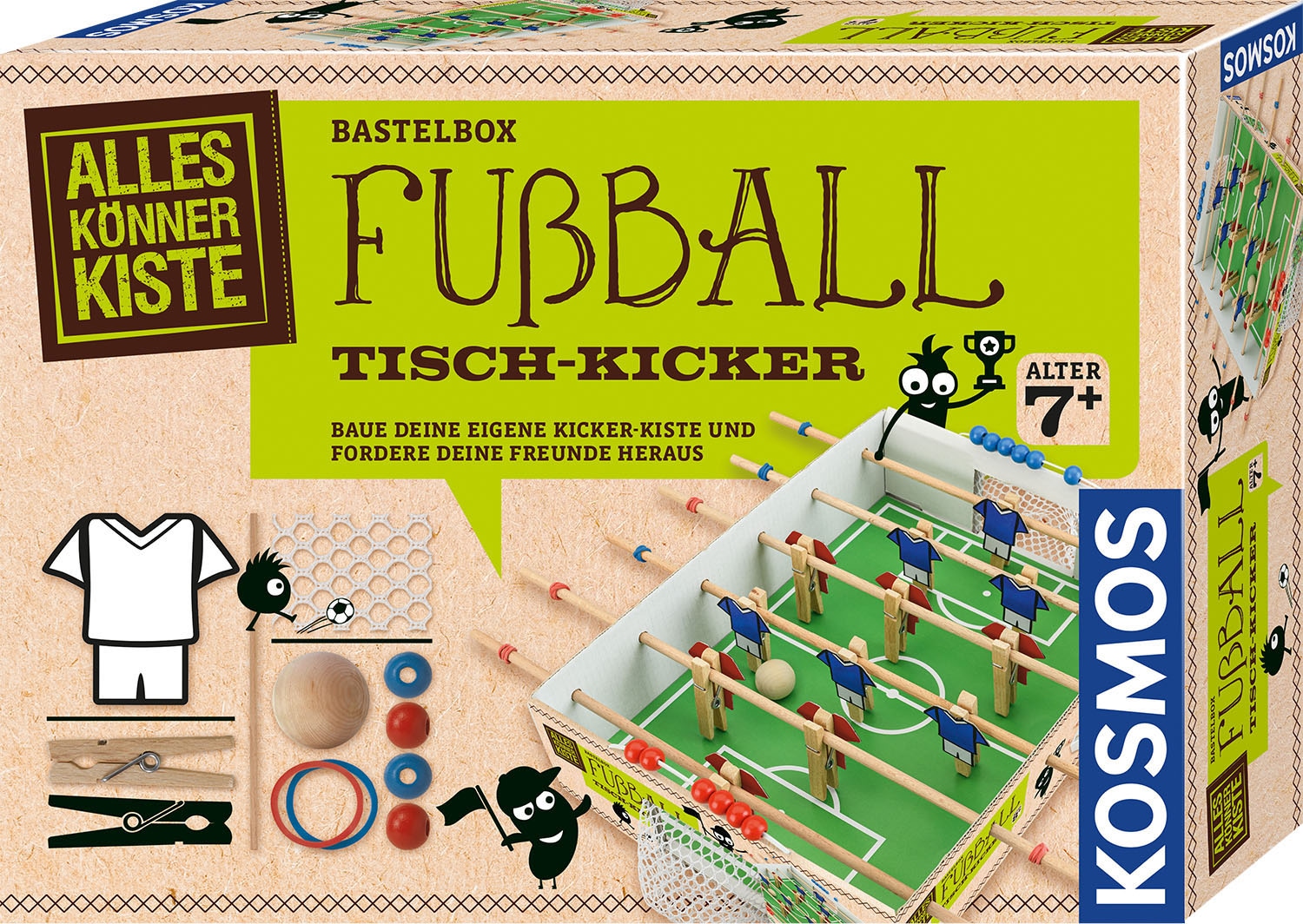 Kosmos Kreativset »Fußball Tisch-Kicker«, zum selber bauen