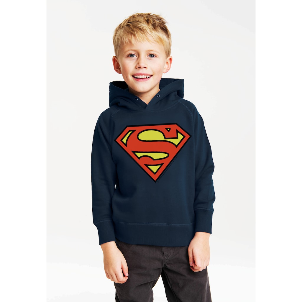 LOGOSHIRT Kapuzensweatshirt »DC - Superman Logo Clean«