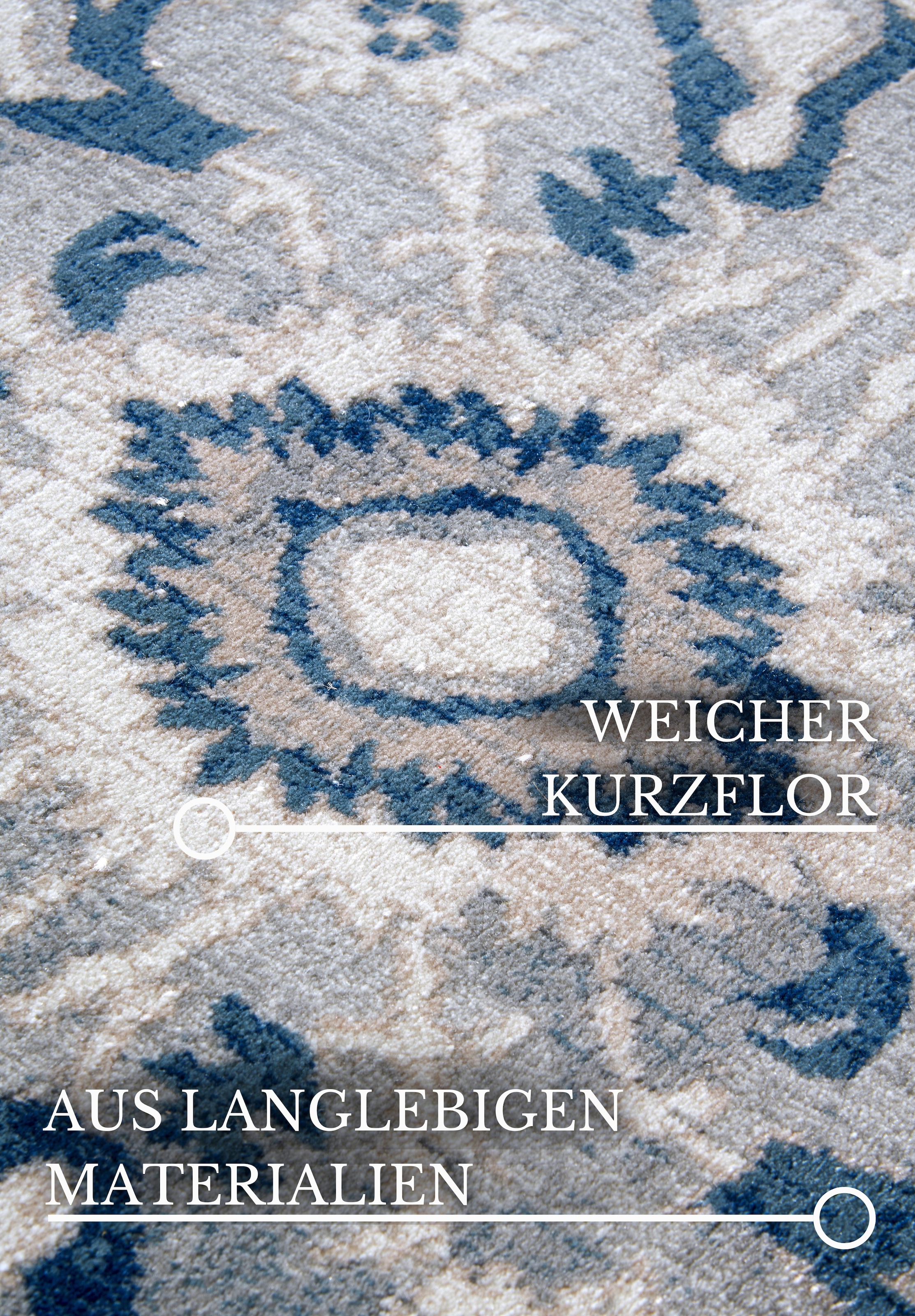 Villeroy & Boch Teppich »Gabrielle«, rechteckig, 11 mm Höhe, Orientalisch, Wohnzimmer, Schlafzimmer, Klassisch, Kurzflor, Weich