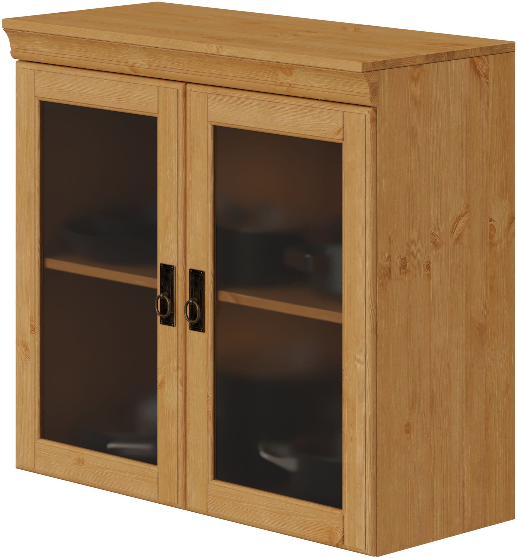 Home affaire Hängeschrank "Rügen", Breite 80 cm, Kiefer massiv, Türen mit G günstig online kaufen