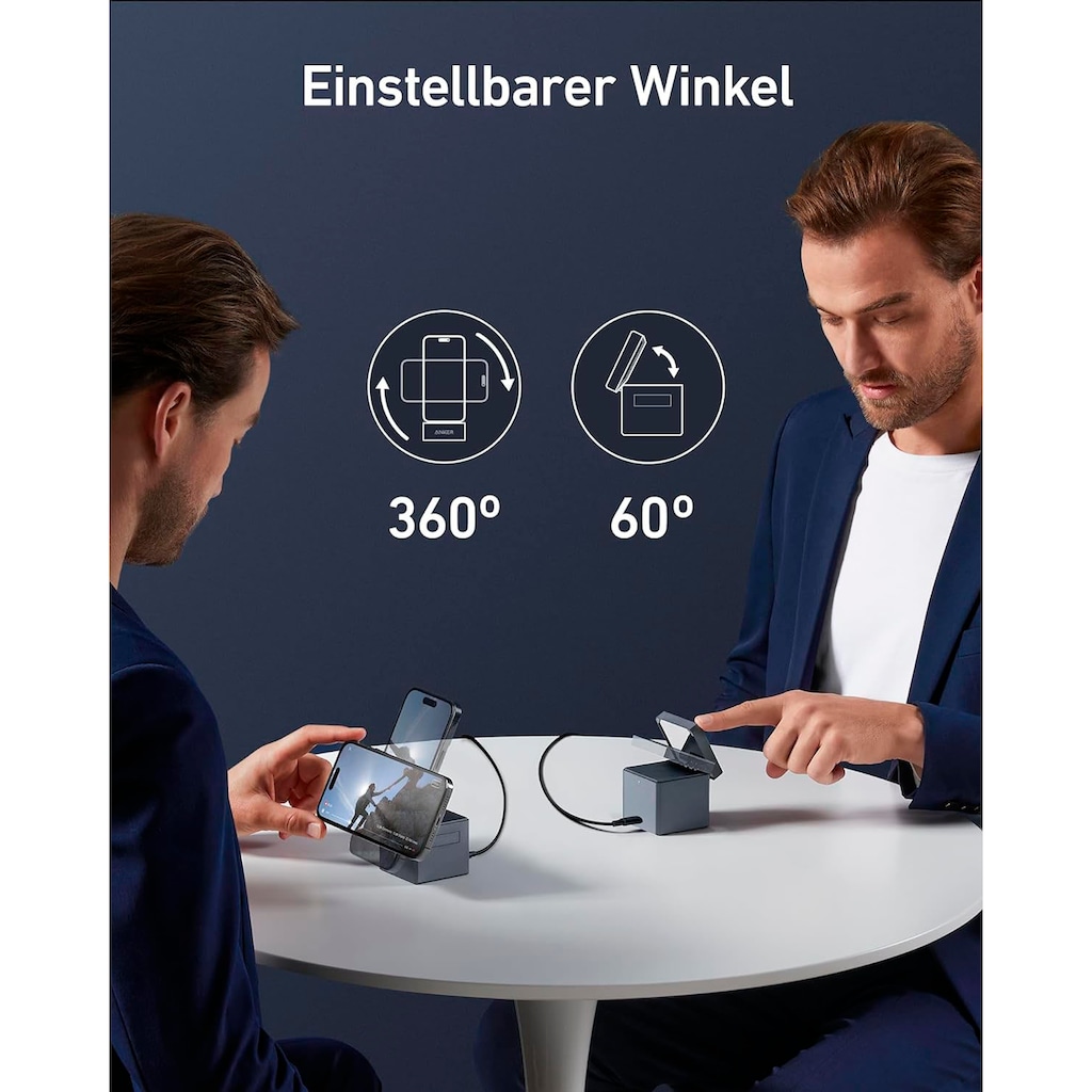 Anker Smartphone-Ladegerät »Charger 3-in-1 Cube with MagSafe«