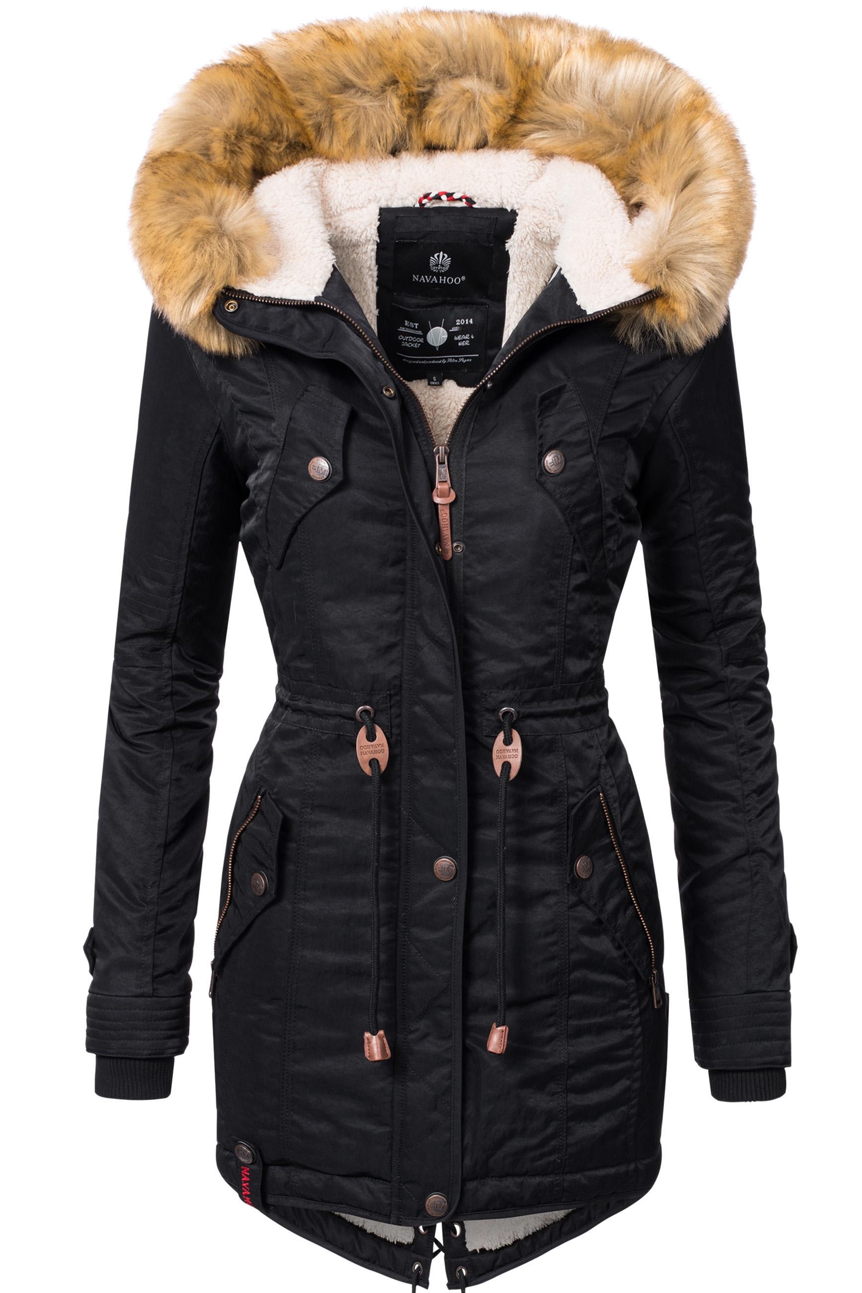 | Damen bestellen mit Kapuze, mit stylischer Kapuze Winterjacke Kurzmantel BAUR »YM-Canny«, Parka für Ragwear