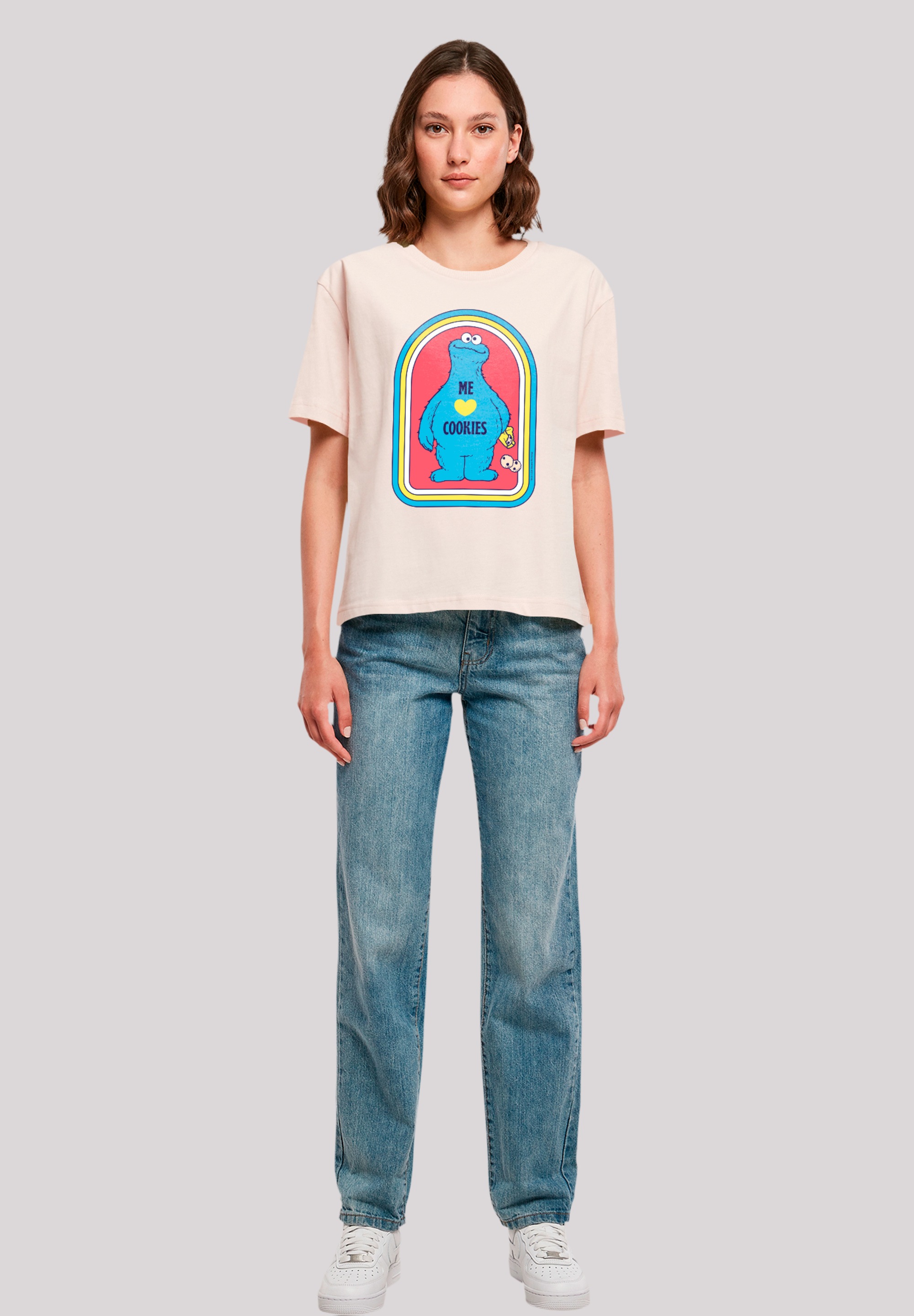 F4NT4STIC T-Shirt »Sesamstraße Cookie Monster Me«, Premium Qualität, Weihnachts-Kollection