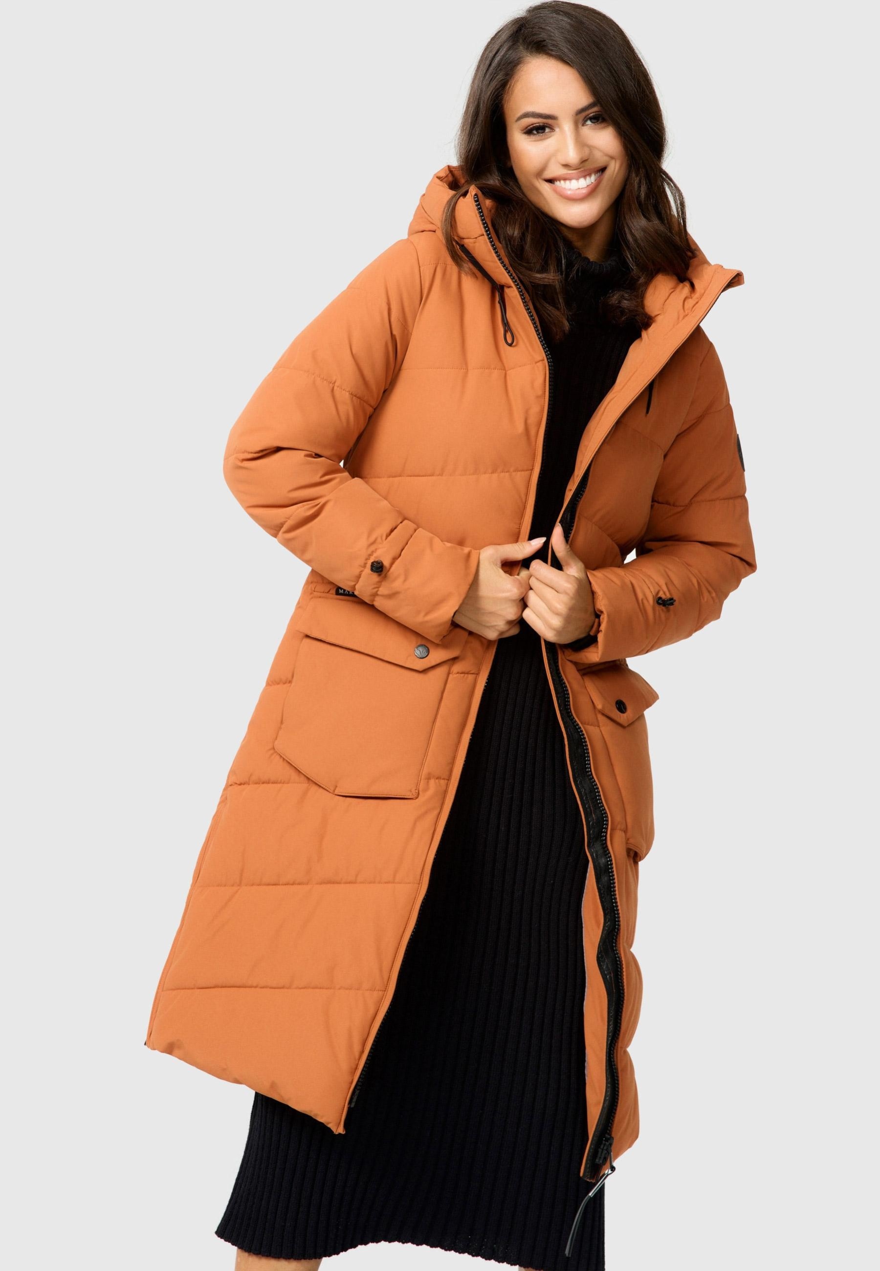 Marikoo Winterjacke "Tomomii XVI", warmer Winter Stepp Mantel mit Kapuze